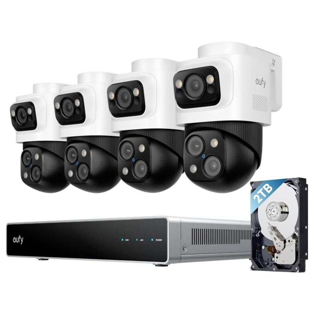 eufy Überwachungskamera eufy Eufy PoE NVR Security System S4 Max E8E00322 Kabelgebunden, LAN I