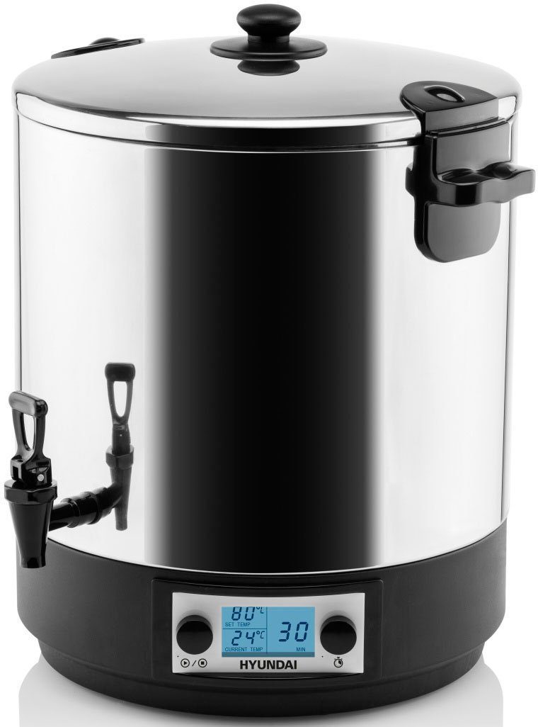 Hyundai Einkochautomat PC222, 2000 W, 25 l, Timer 1 - 180 Min., Thermostat, Temperatur 30°-100°C