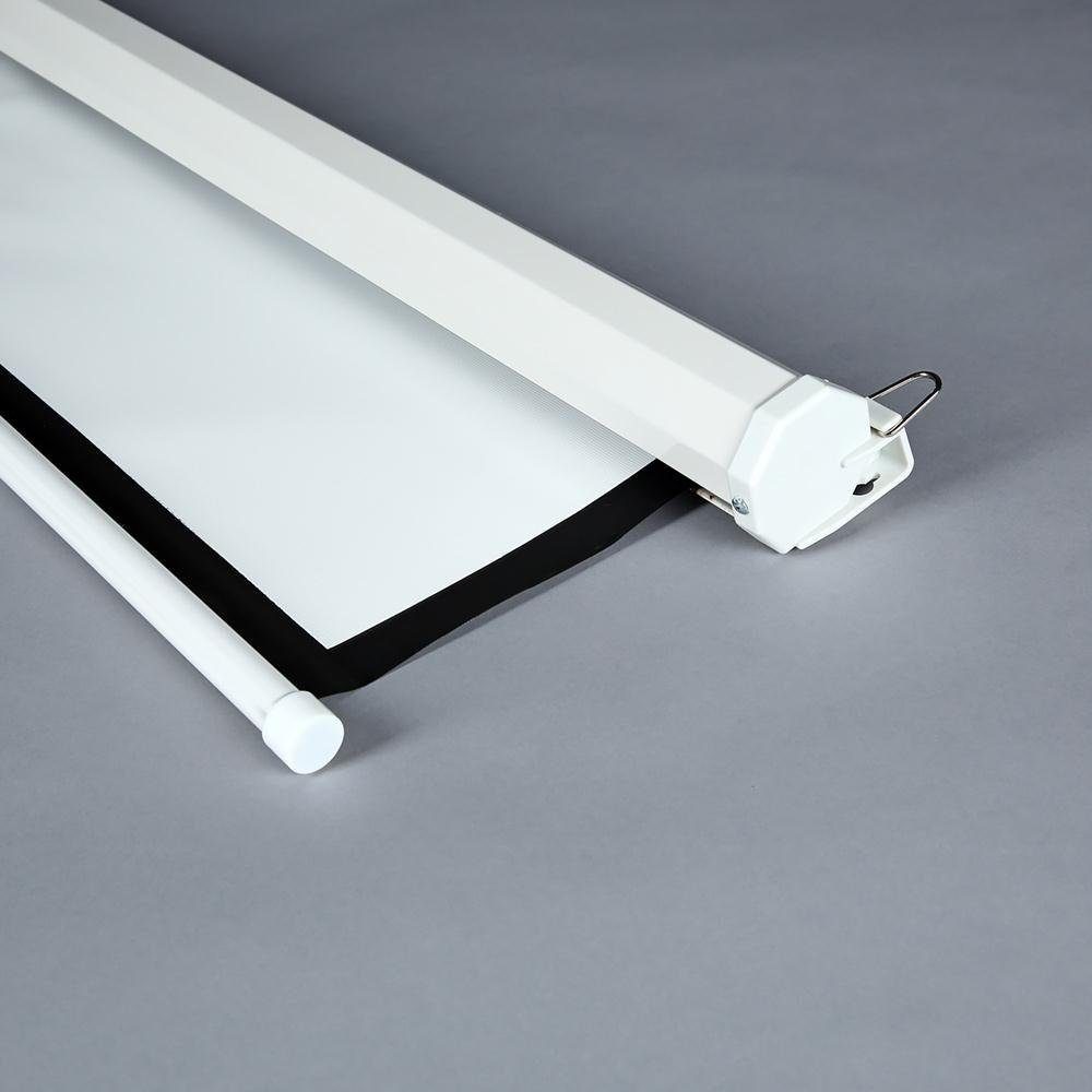 Melko Heimkino Beamerleinwand 110" Beamer Projektor Leinwand HDTV 16:9 4:3 Rolloleinwand (3-Schicht Gewebetuch)