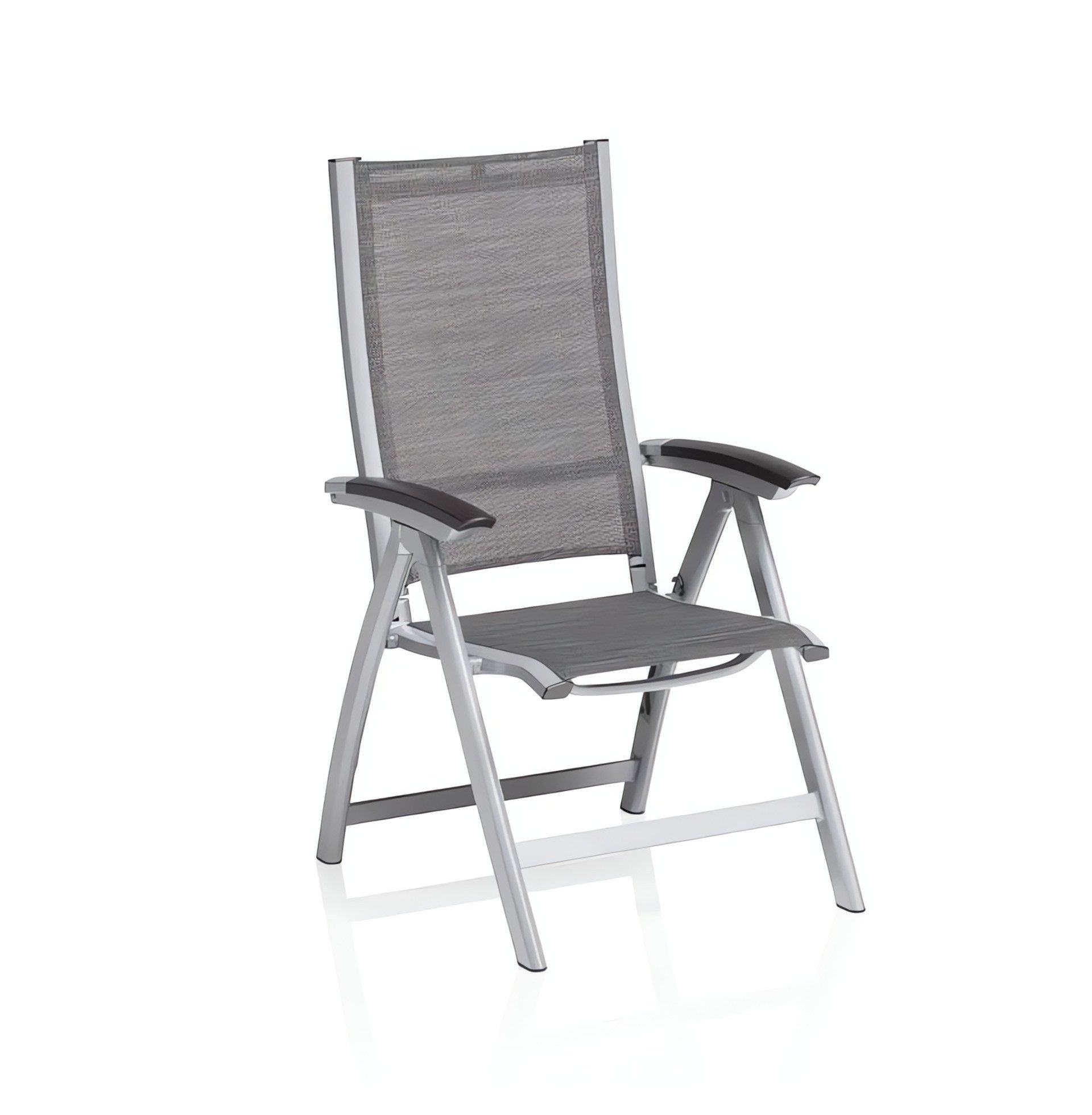 KETTLER Gartenstuhl AVALON Multipositionssessel silber/ graphit