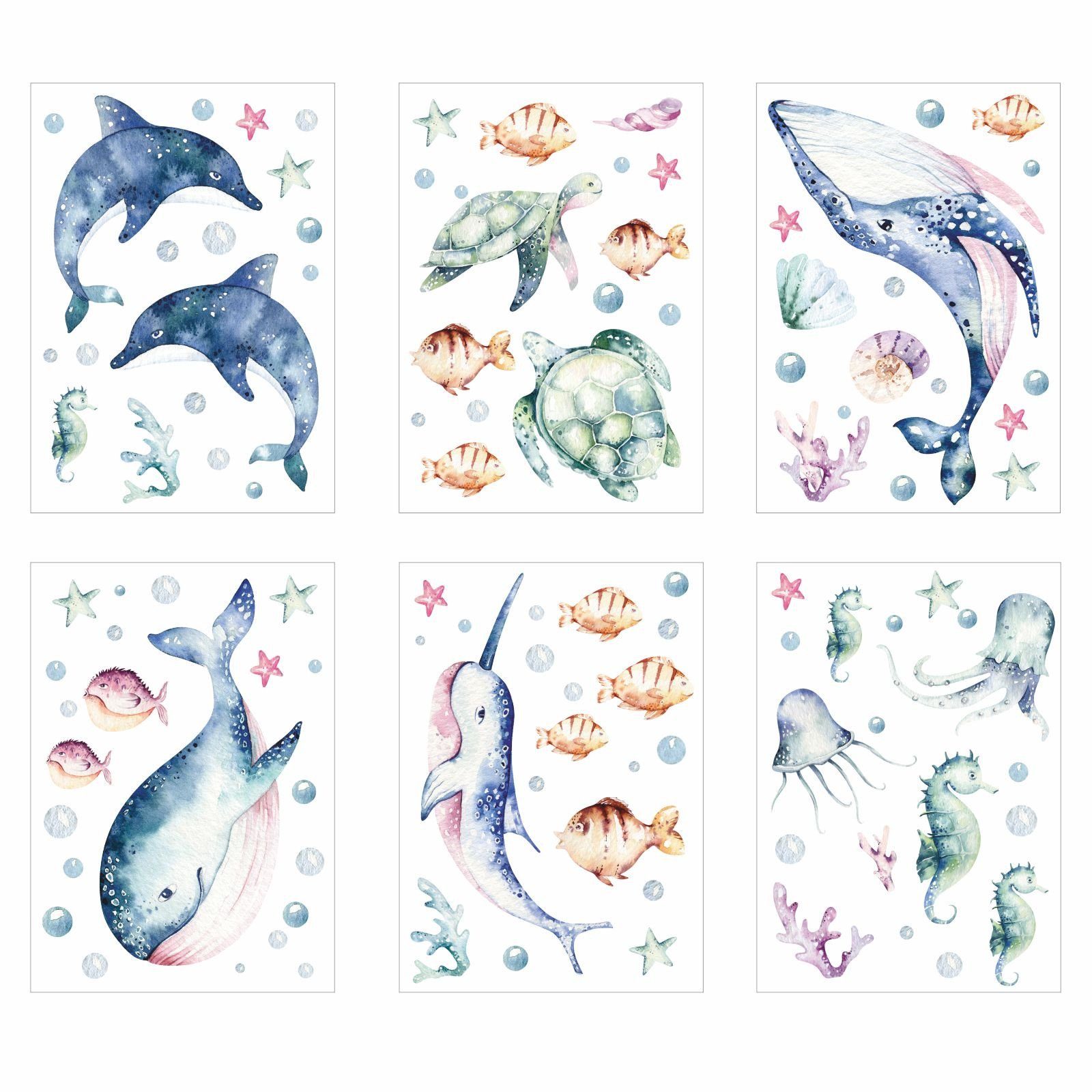 nikima Fensterbild Fensterbilder Unterwasser selbstklebend günstig online kaufen