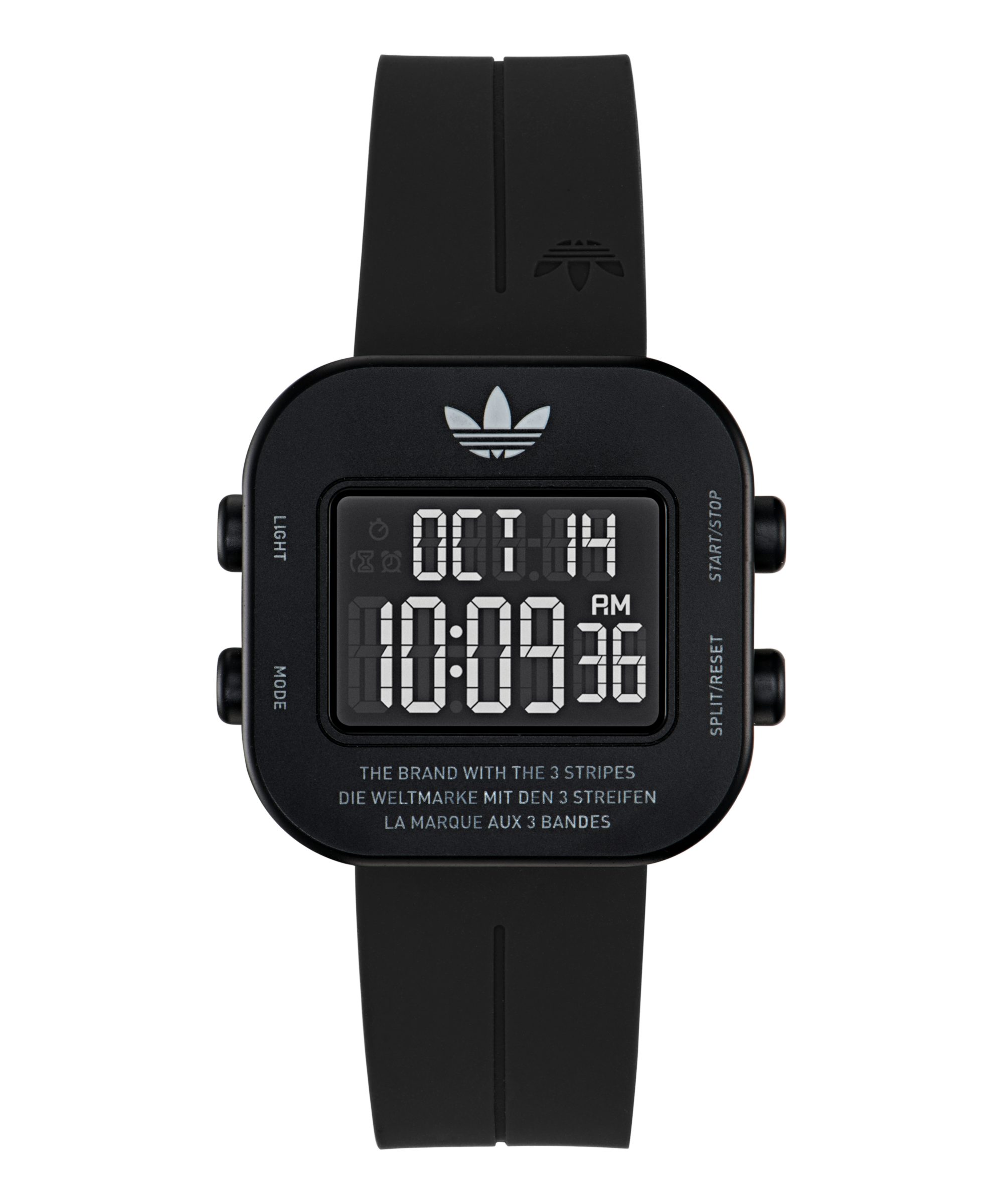 adidas Originals Digitaluhr ADAPTIK ONE AOST265202I, (Set, 2-tlg., mit Karabinerhaken), Quarzuhr, Armbanduhr, Damenuhr, Herrenuhr, Silikonarmband