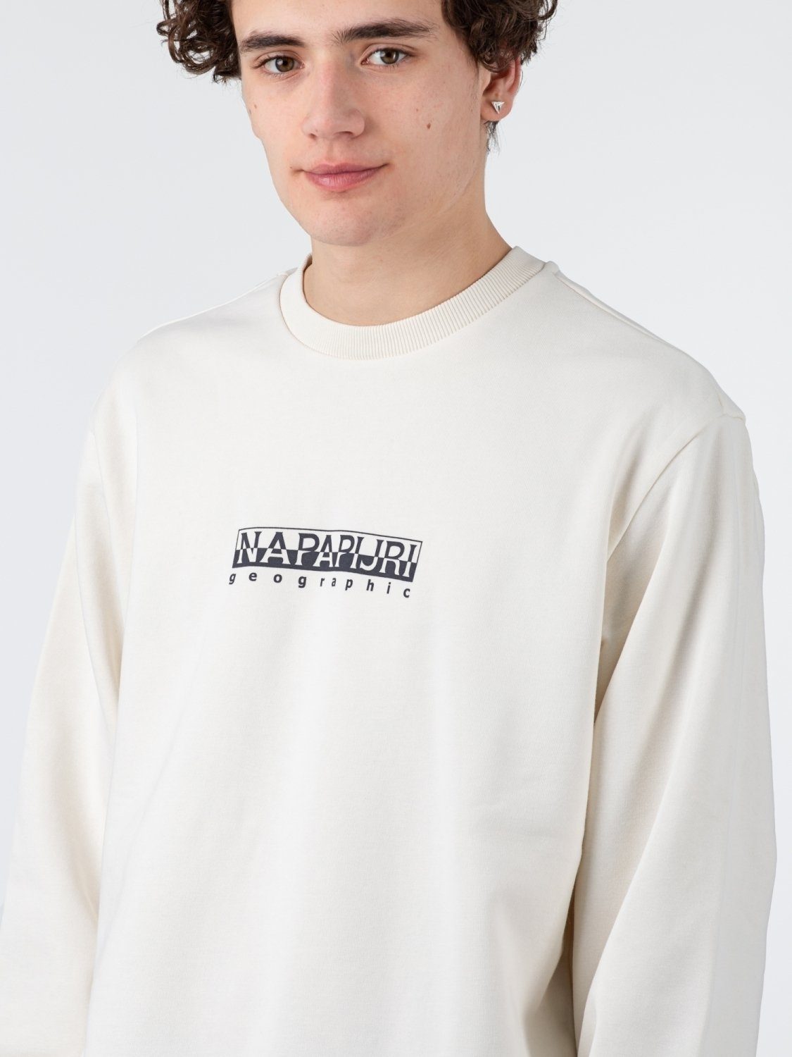 Herren Pullover Napapijri Sweater Napapijri Box Logo Sweatshirt