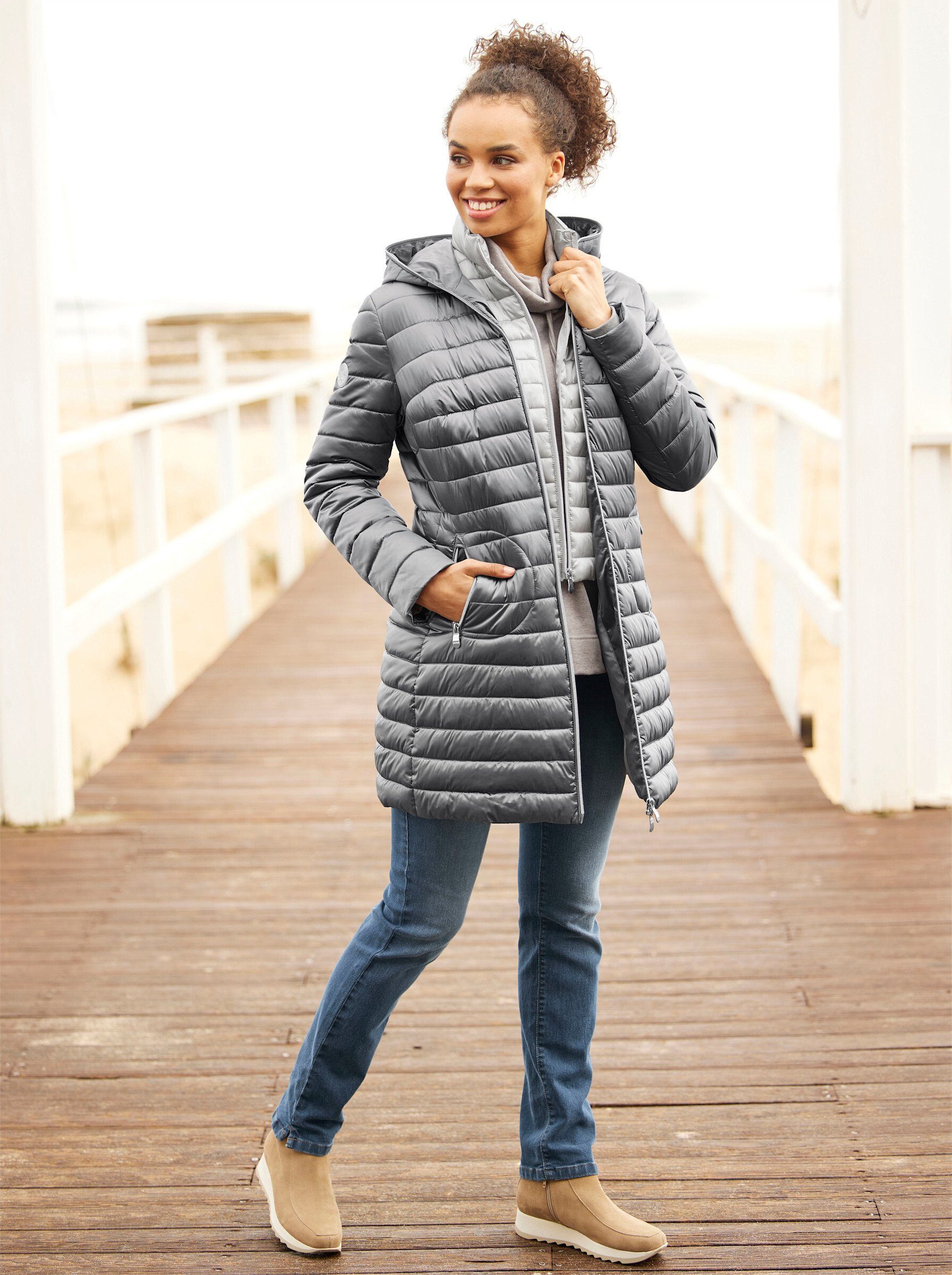 heine Allwetterjacke Steppjacke Langarm