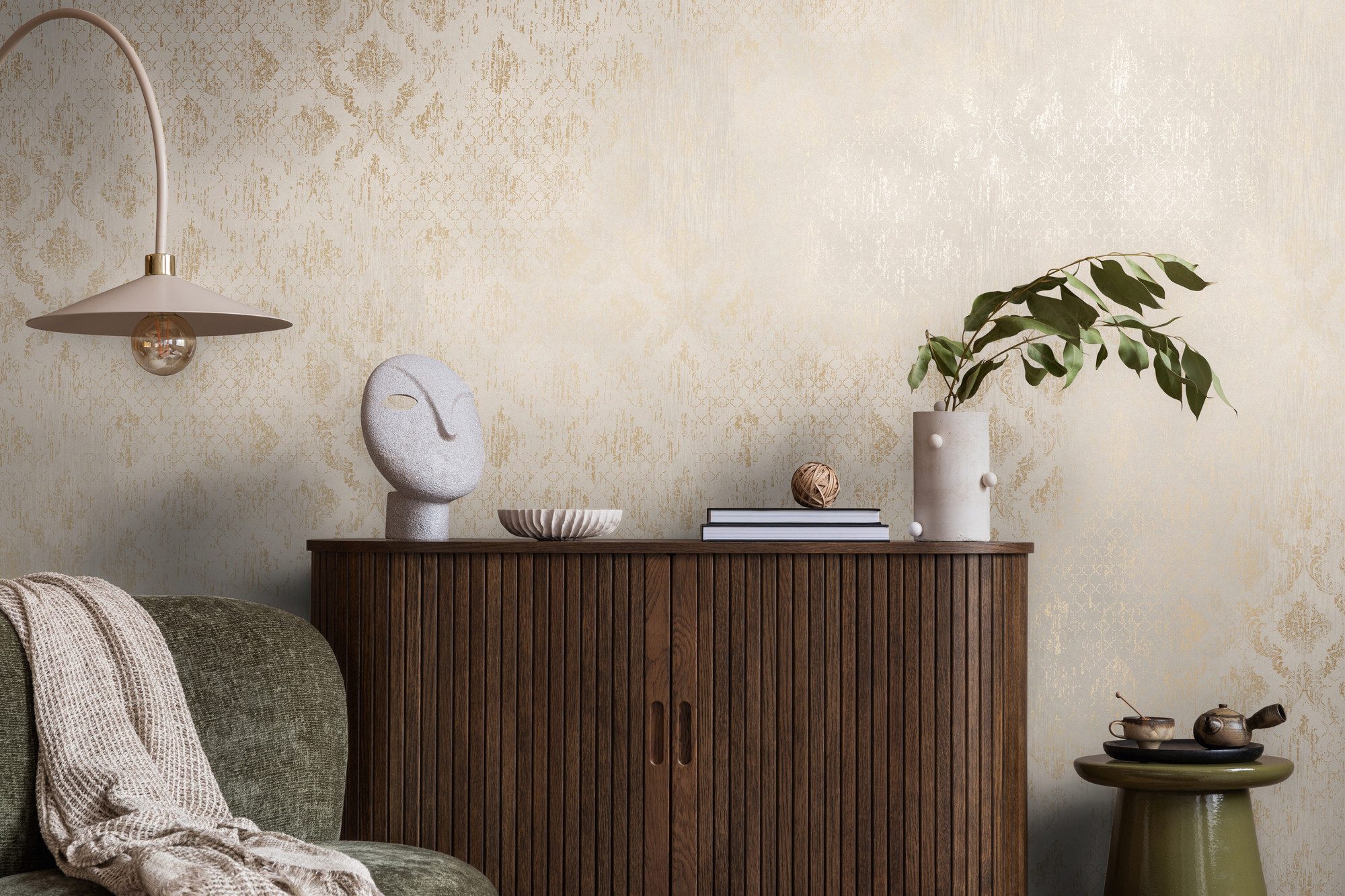 living walls Vliestapete Ornamenttapete diverse Farben strukturiert vintage, strukturiert, Barock, (1 St)