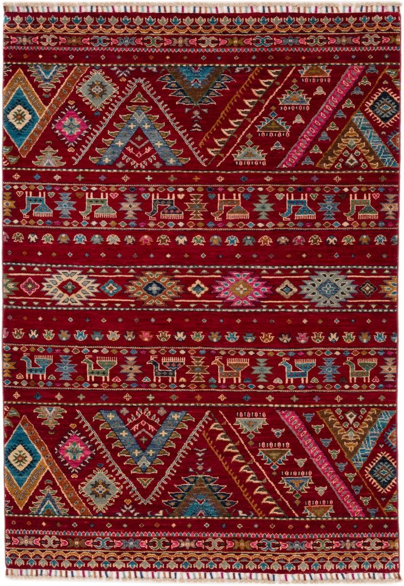 Orientteppich Arijana Shaal 126x178 Handgeknüpfter Orientteppich, Nain Trading, rechteckig, Höhe: 5 mm