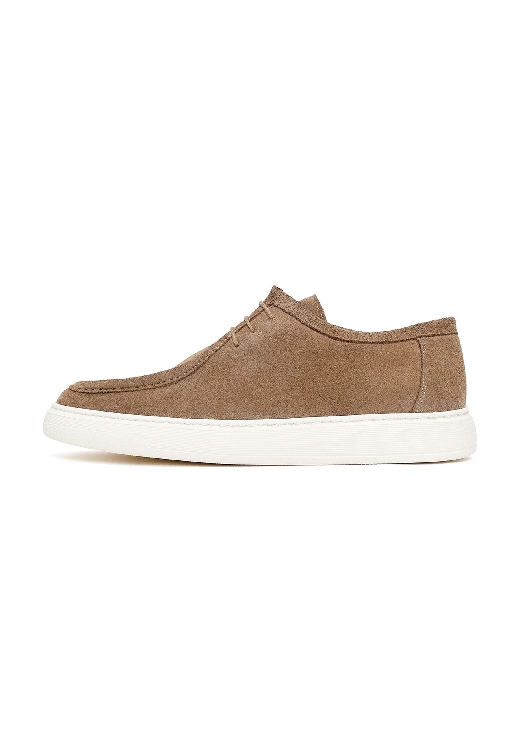 Derimod Klassische Schnürschuhe aus Veloursleder Schnürschuh Echtes Wildleder, Lederfutter, EVA-Sohle, Schnürverschluss