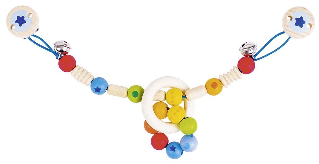 HEIMESS Schnullerbefestigung HEIMESS Kinderwagenkette Regenbogen