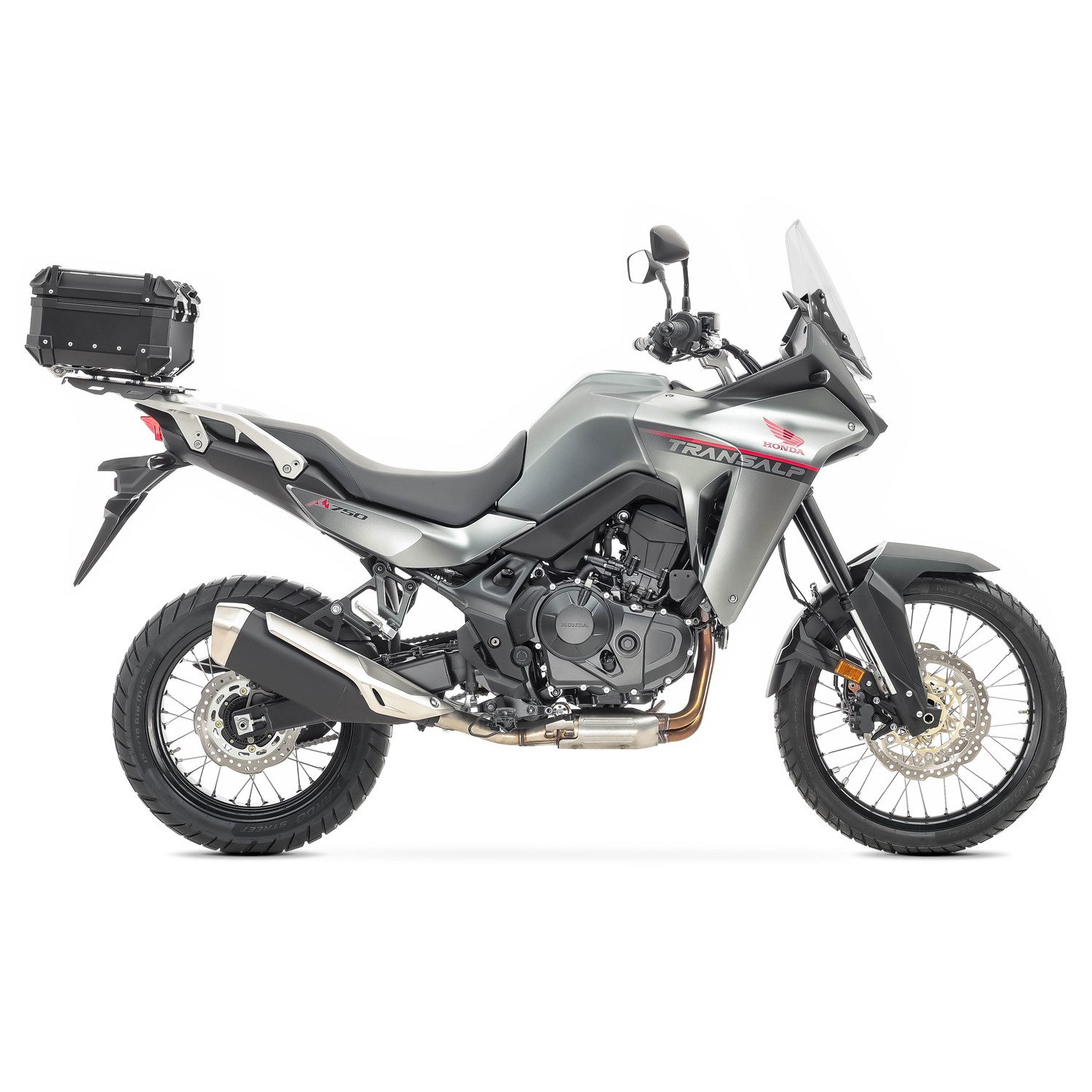 Bagtecs Topcase Motorrad Alu Top Case # XB22 Aluminium 22 Liter schwarz