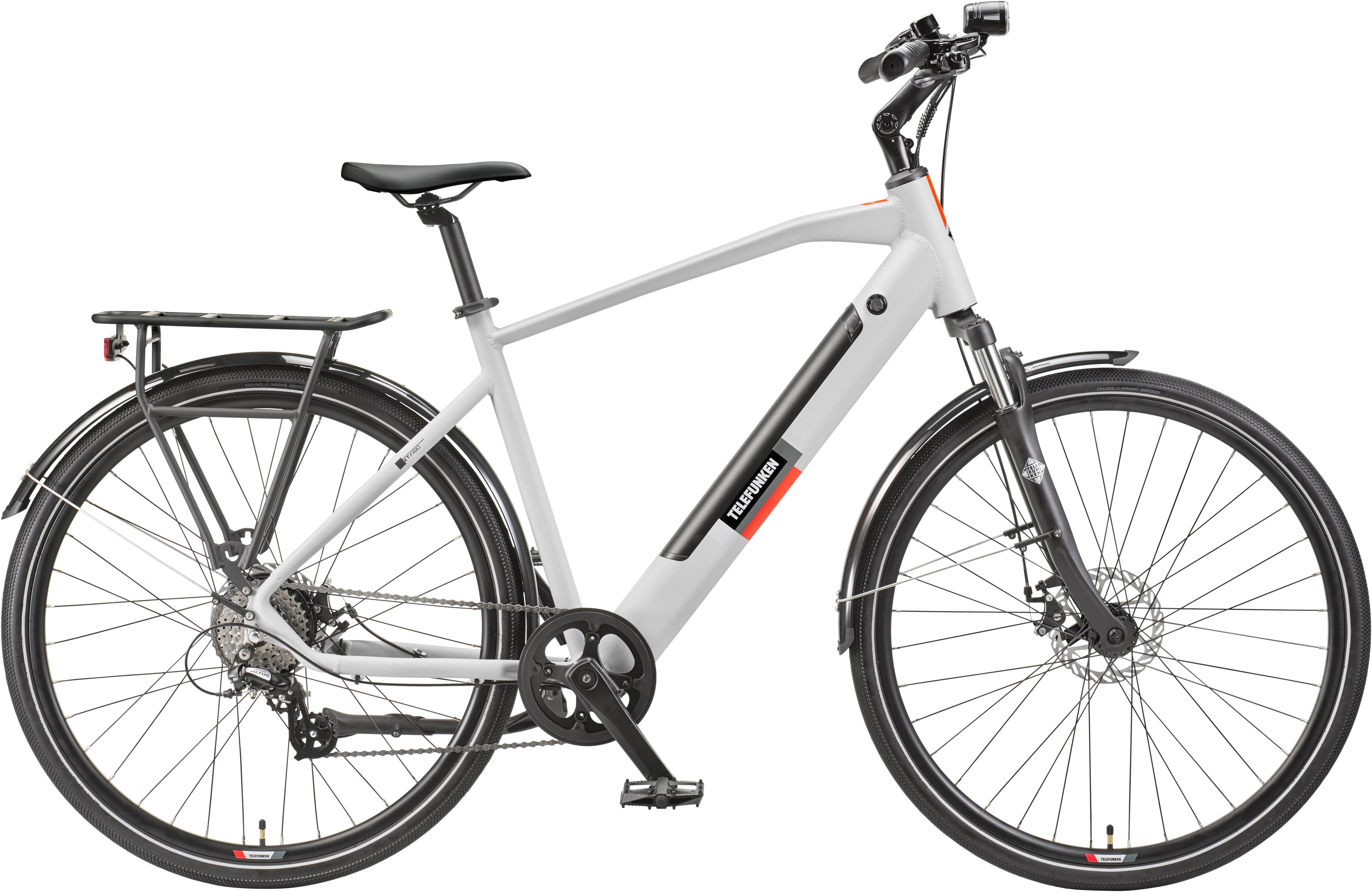 Telefunken E-Bike Trekkingrad E-Trekking Expedition XT490 Herren, 8 Gang Shimano Altus Schaltwerk, Kettenschaltung, Heckmotor, 417,6 Wh, Pedelec, Elektrofahrrad, Herren, innerhalb StVZO, 28 Zoll