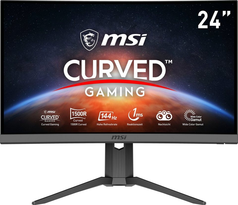 MSI Optix G24C6P Curved-Gaming-LED-Monitor (60 cm/24 