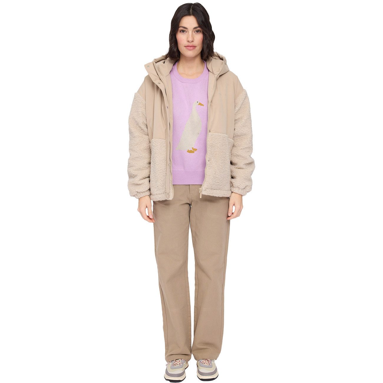 MAZINE Parka Fabric Blocking Jacket Fabric Blocking Jacket