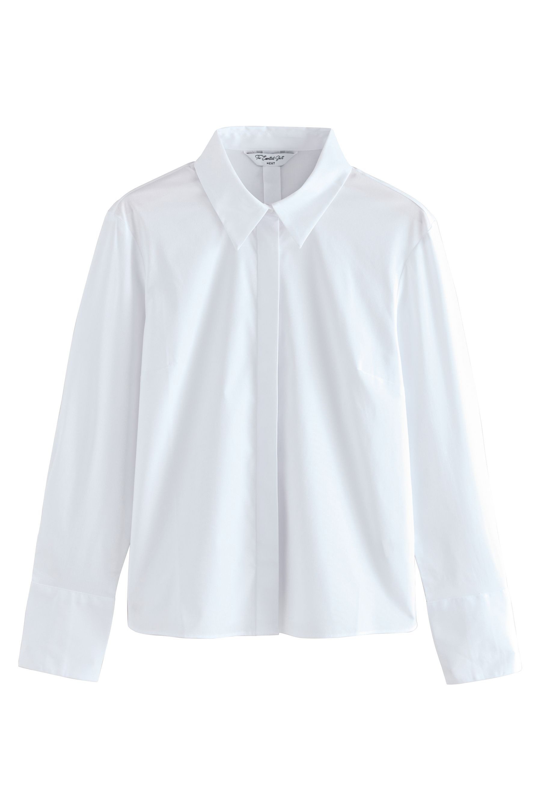 Next Langarmhemd Essential Langarmshirt mit Stretch, günstig online kaufen