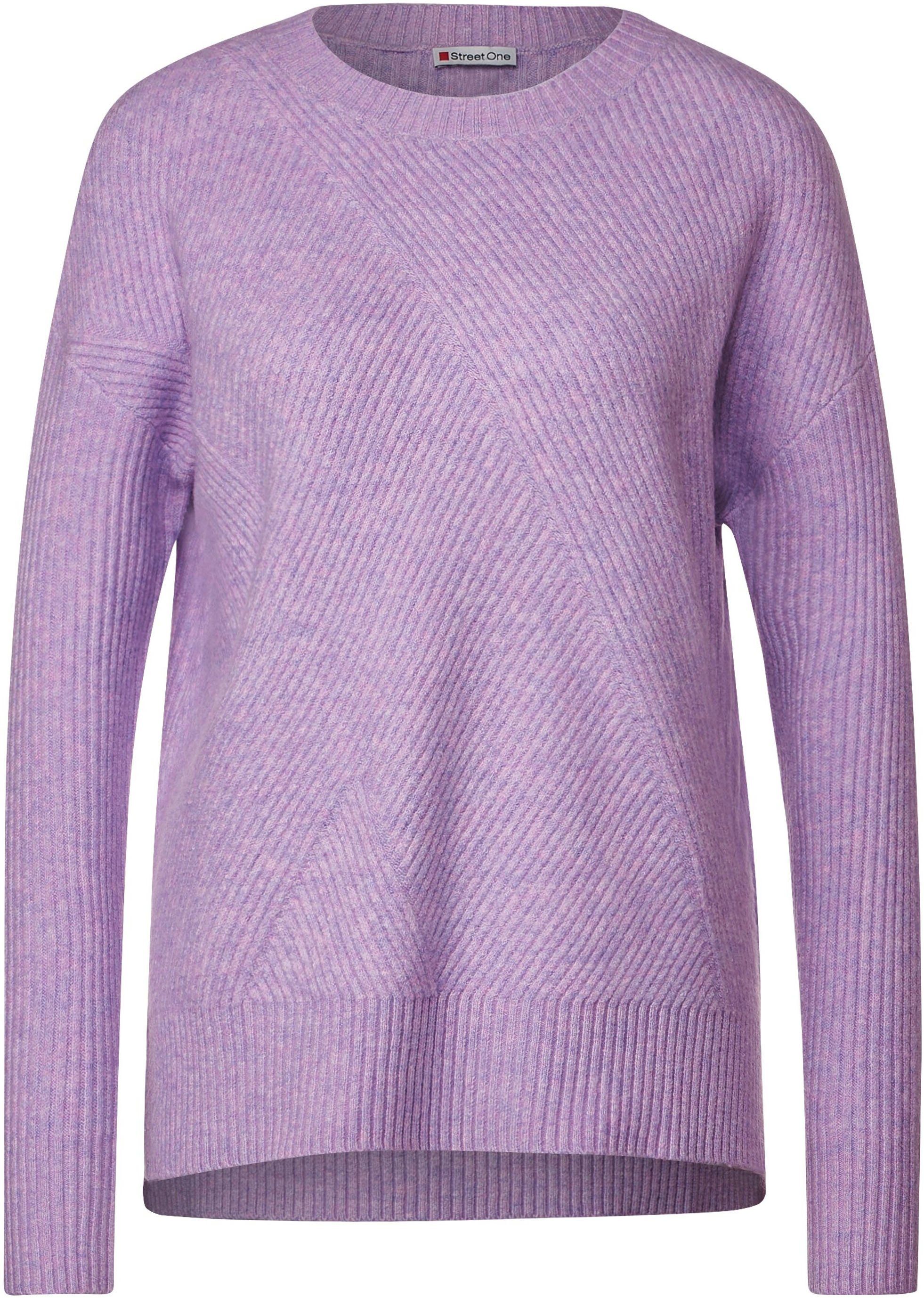 in soft lilac Strickpullover STREET ONE pure Unifarbe