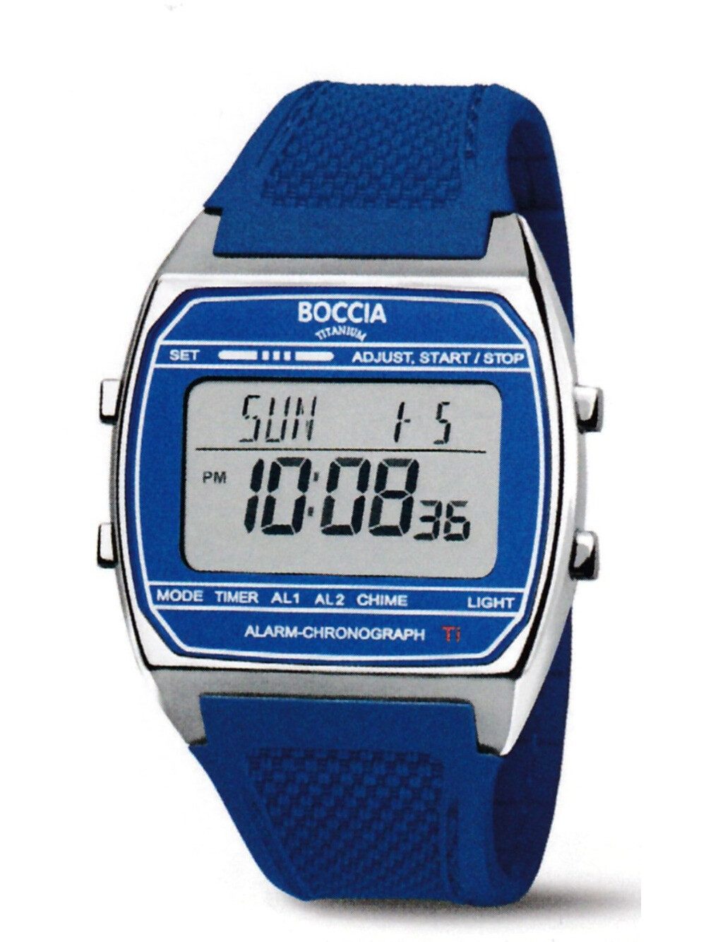 Quarzuhr Boccia 3738-02 Herrenuhr Titanium Digital Chronograph 37mm 5ATM Boccia 3738-02 Herrenuhr Titanium Digital Chronograph 37mm 5ATM