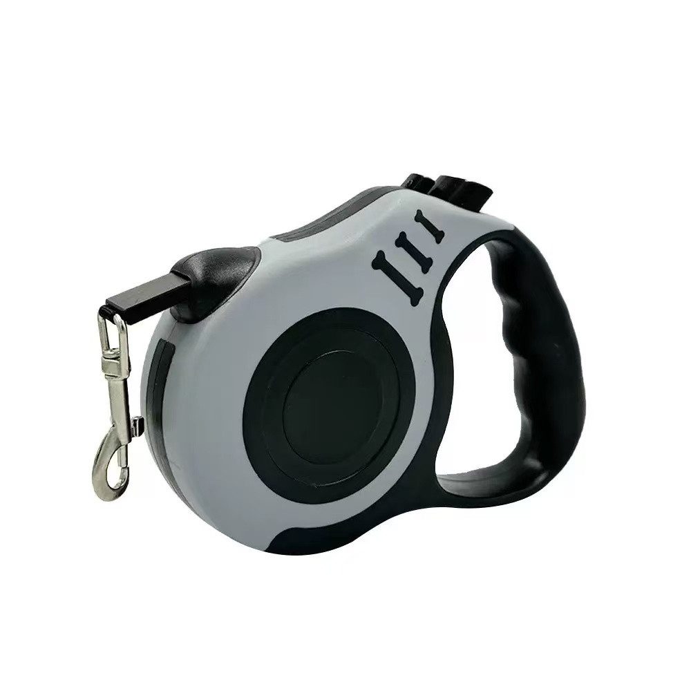 Illes-Laedchen Hundeleine Automatische Hundeleine 5m Ausziehleine für kleine Hunde bis 10 kg, Rollleine mit Bremse & Einhandbedienung
