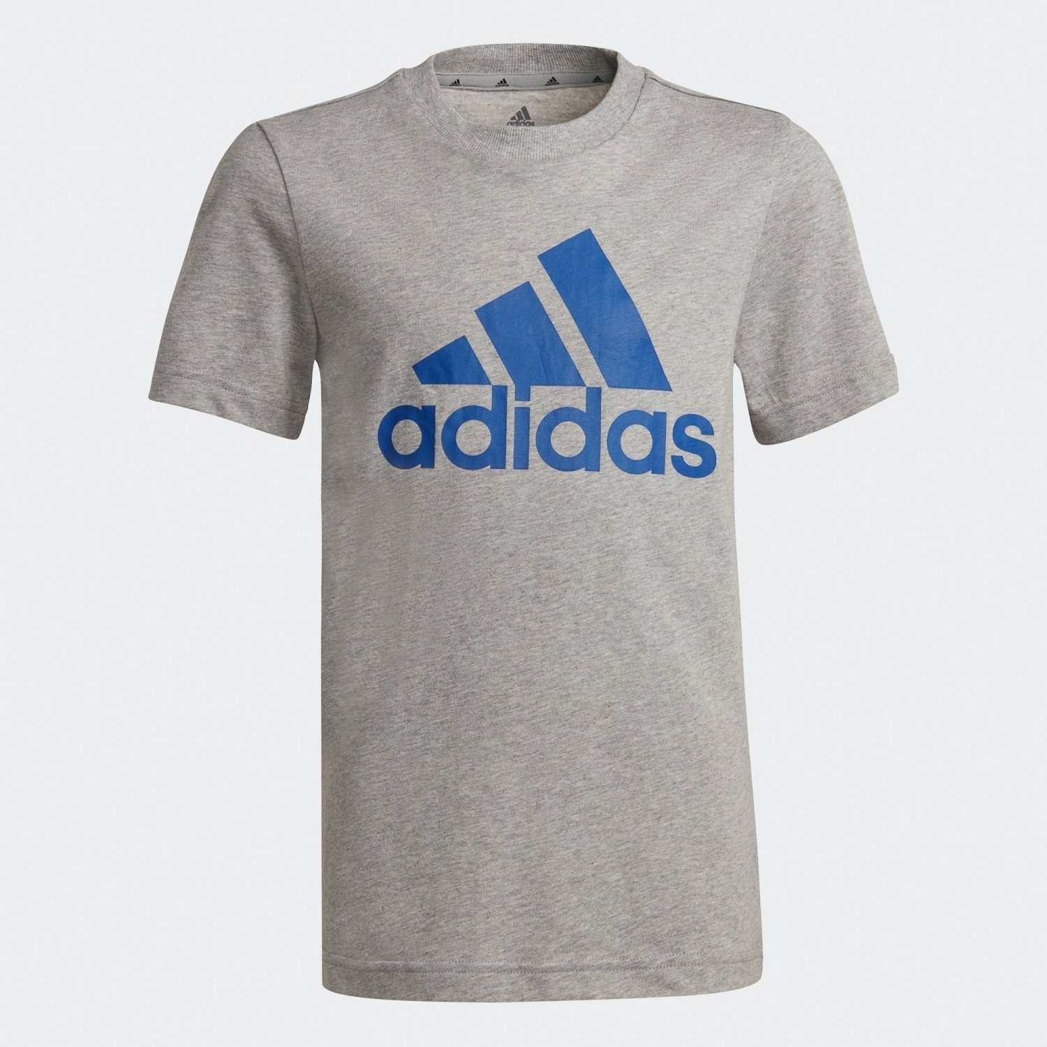 adidas Logo Kinder Big Sportswear grau/blau T-Shirt T-Shirt