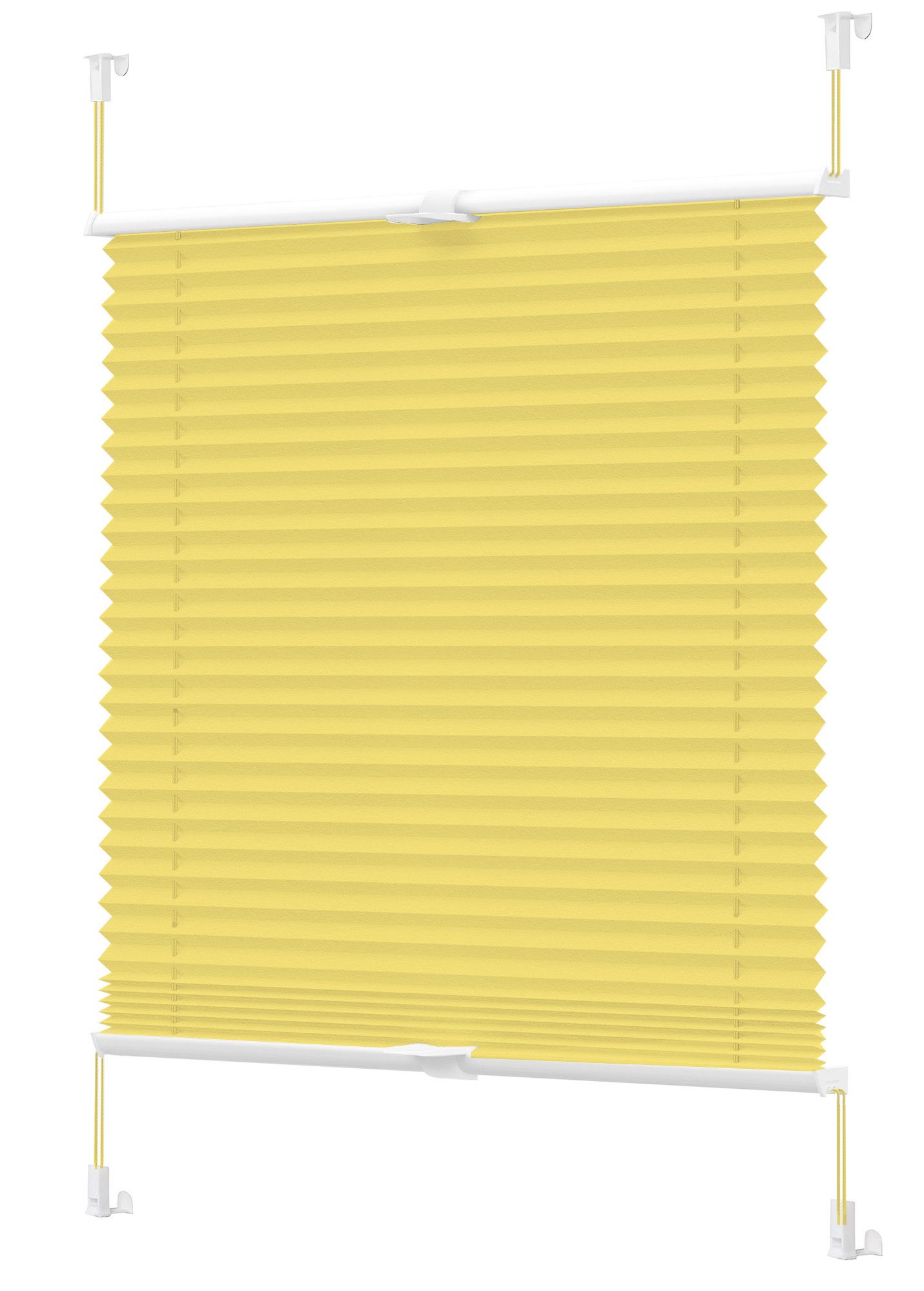 Vkele Plissee Ohne Bohren,Klemmfix,Weiß, Einfach Montage, Klemmträger, Easy günstig online kaufen