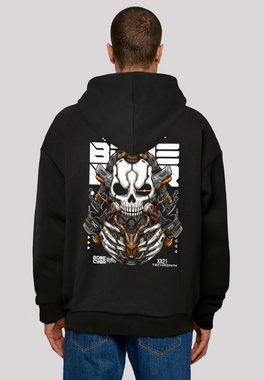 F4NT4STIC Kapuzenpullover MUSTERBRAND BONE CYBER Orange Techronin Print