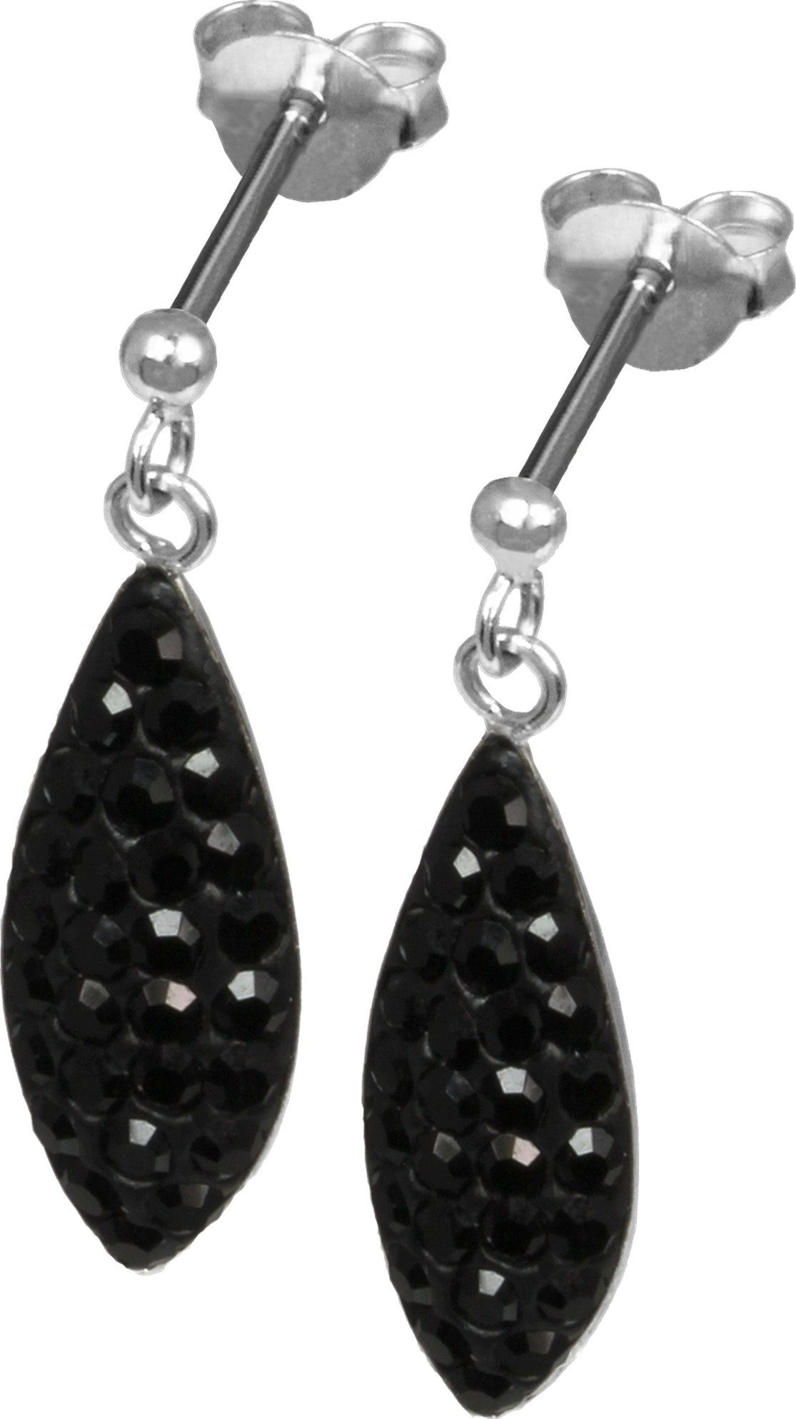 SilberDream Paar Ohrstecker SilberDream schwarz Träne Ohrringe (Ohrstecker) günstig online kaufen