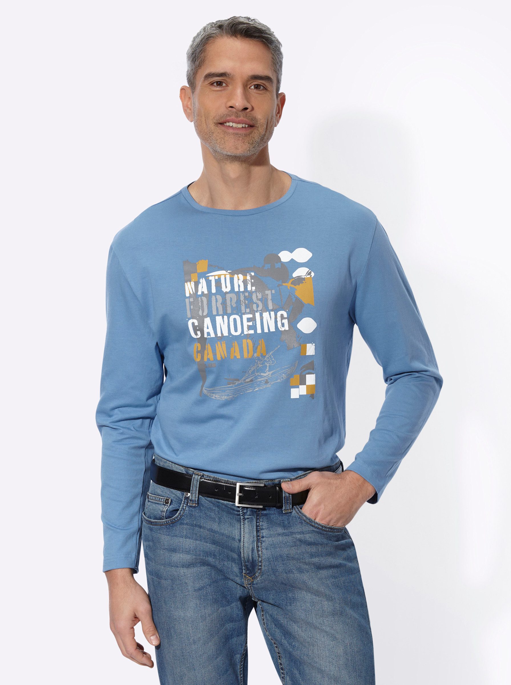 Sieh an! T-Shirt Langarm-Shirt Langarm .