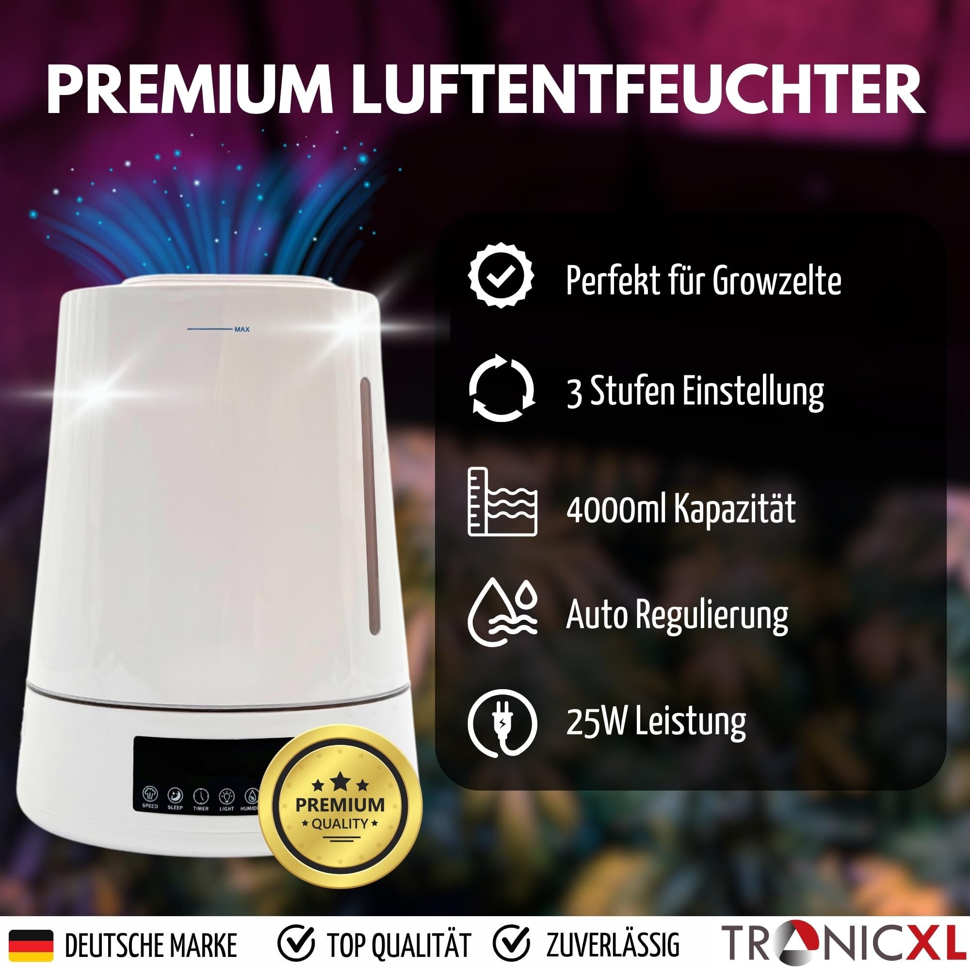 TronicXL Luftbefeuchter Luftbefeuchter für Growbox Growroom Grow Schrank Ze günstig online kaufen