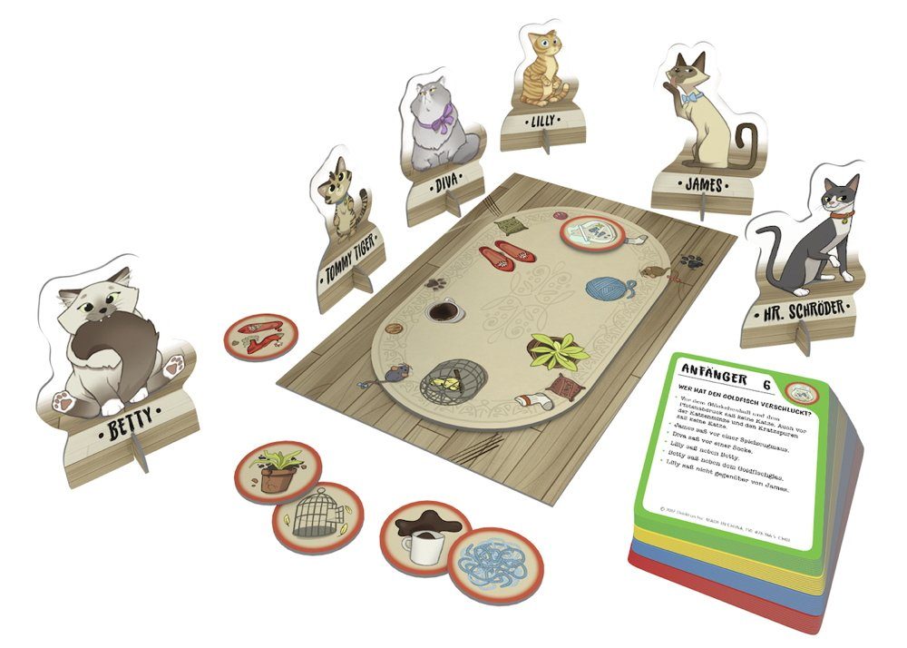 Thinkfun® Spiel ThinkFun Familienspiel Detektivspiel Cat Crimes™ 76366