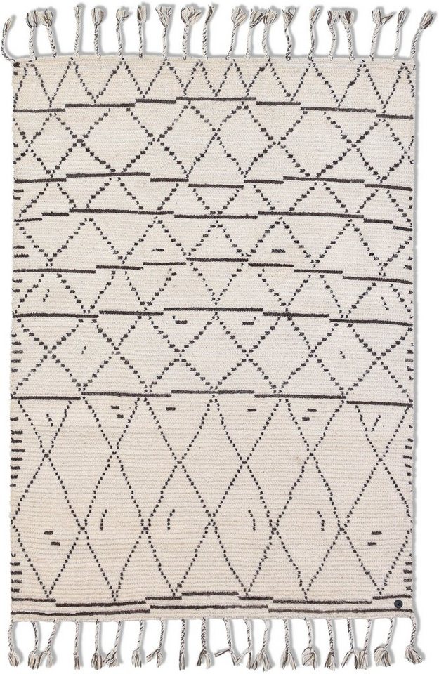 Teppich »Nomad«, TOM TAILOR, rechteckig, Höhe 5 mm, handgewebt, mit Fransen, Boho-Style, Wohnzimmer-HomeTrends