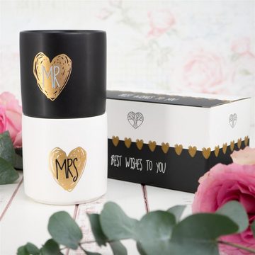 WeddingTree Becher WeddingTree Hochzeitsbecher Gold Mr & Mrs