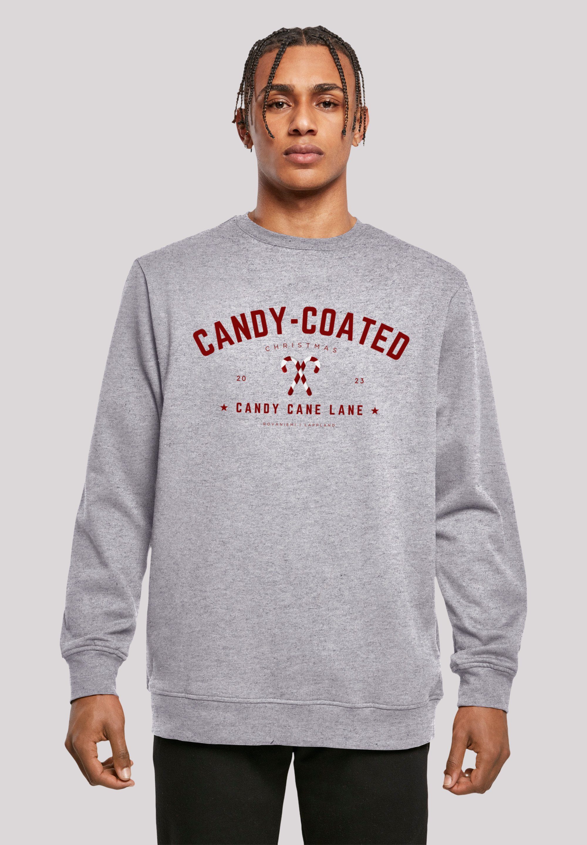 Coated Crewneck-Ausschnitt mit Sweatshirt Komfortabler Weihnachten Geschenk, Christmas Logo, Candy Sweater F4NT4STIC Weihnachten,
