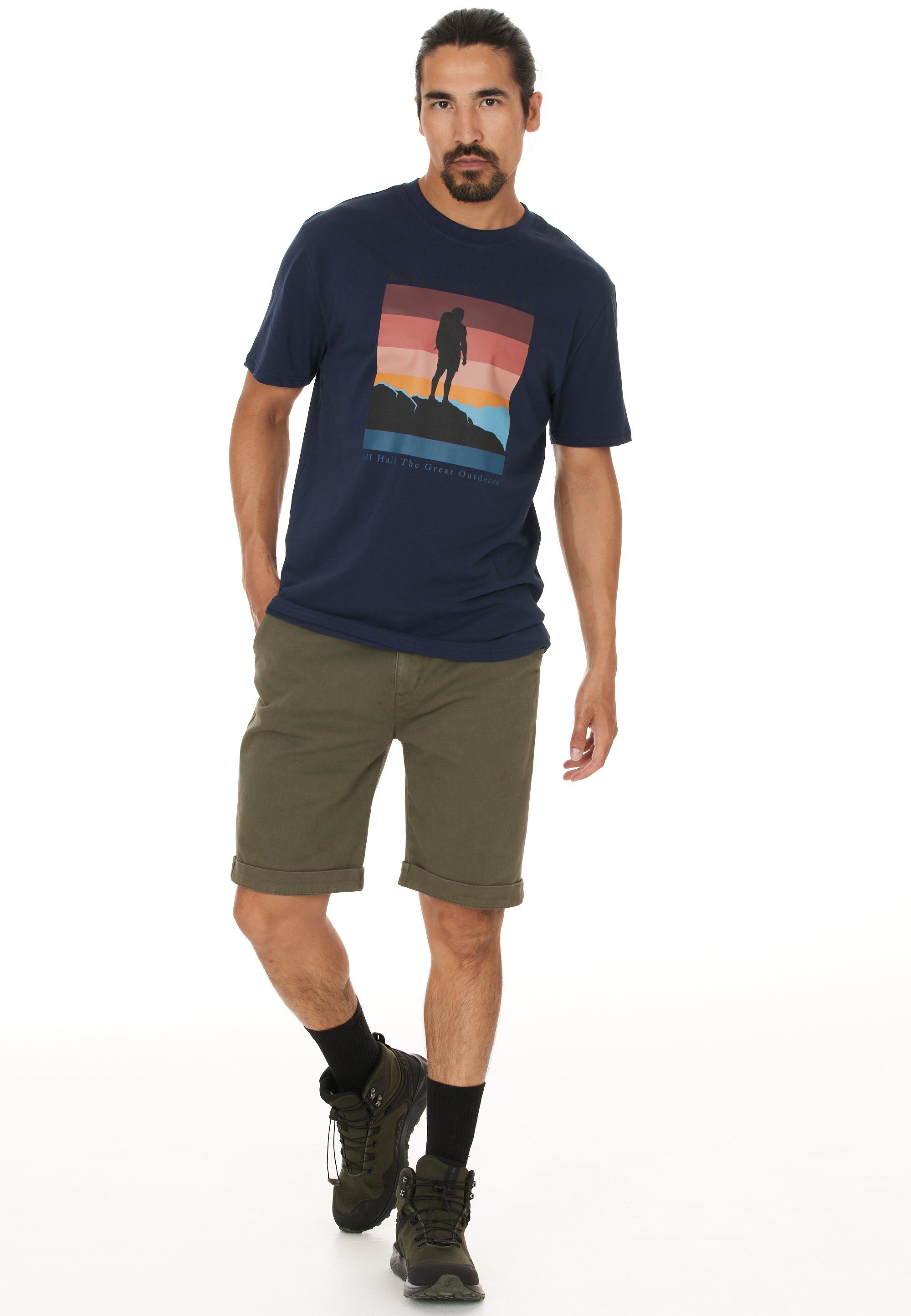 WHISTLER T-Shirt Vesper (1-tlg) mit modischem Aufdruck dunkelblau
