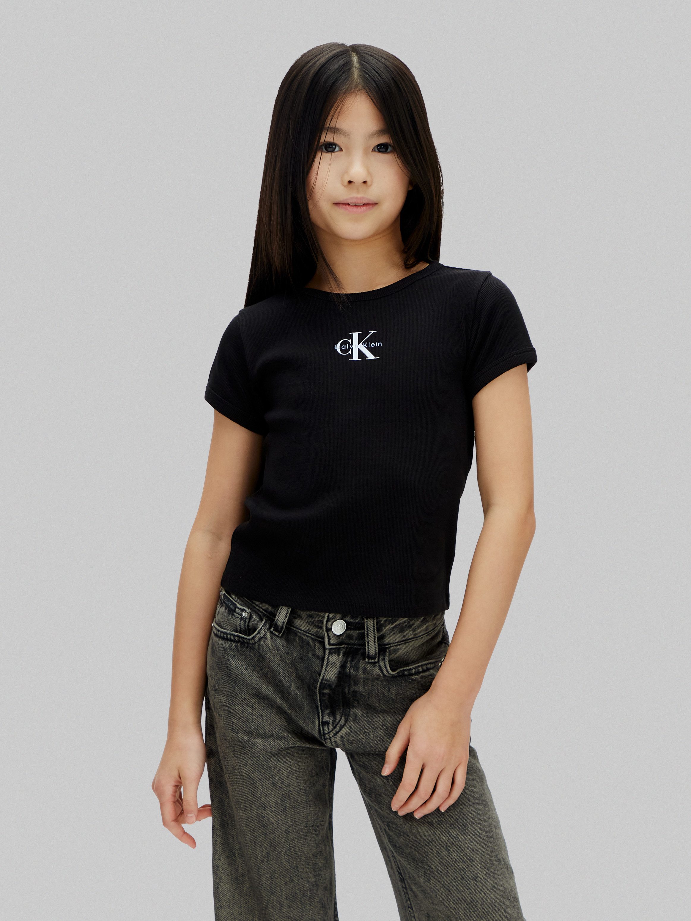 Calvin Klein Jeans T-Shirt MONOLOGO BABY TEE Regular fit für Kinder, mit Logoschriftzug
