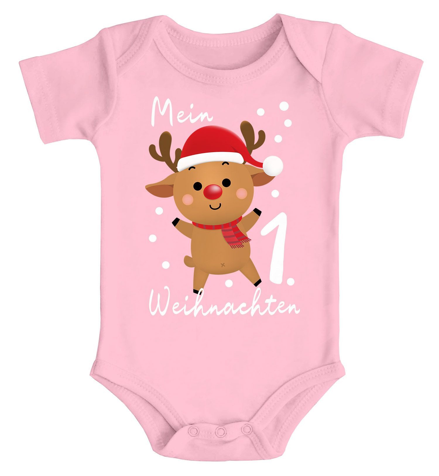 MoonWorks Body Baby Body Mein 1. Weihnachten Rentier Grinch Lustig Weihnachtsoutfit