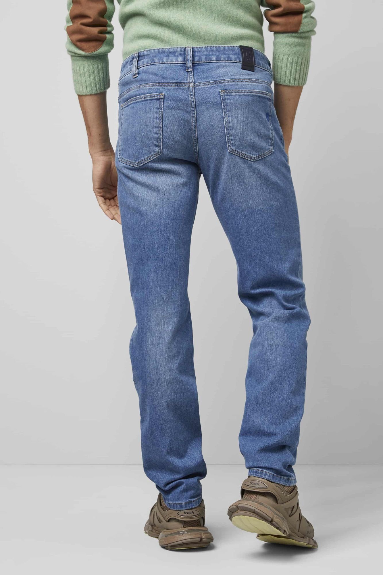Style Five Fit im Jeans blau Regular-fit-Jeans MEYER Pocket Regular M5 6209