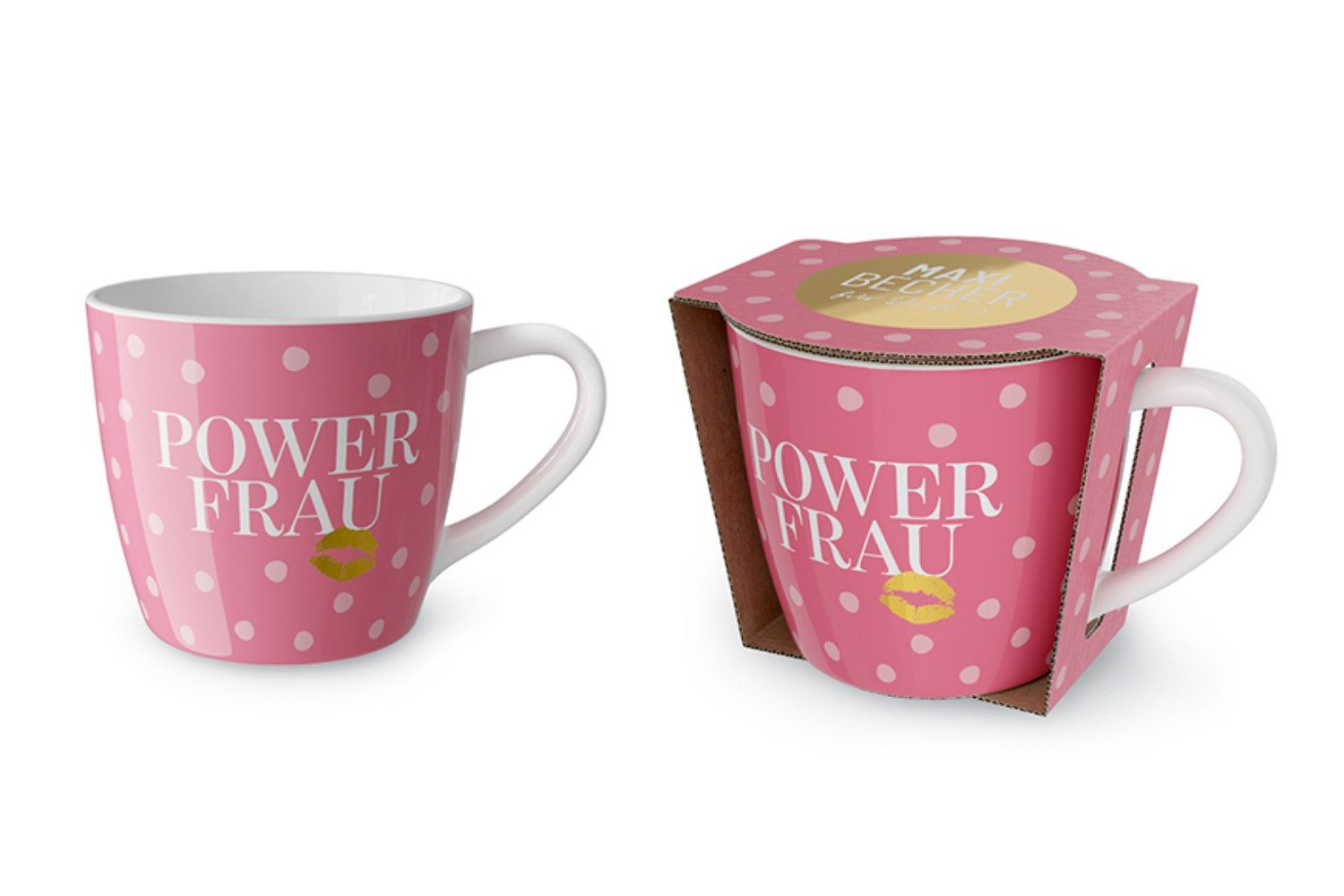 La Vida Geschenk für Dich Tasse La Vida Maxi-Becher, Serie Mädels, Porzellan