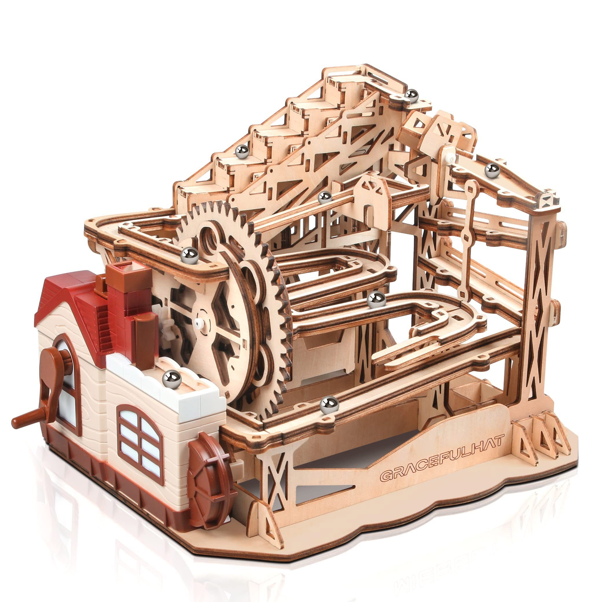 HomeGuru 3D-Puzzle Modellbausatz,3D Holzpuzzle,mechanisches Modell,Geschenk,Hobby, Puzzleteile