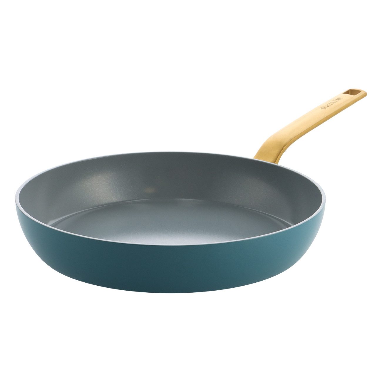 GREENPAN Bratpfanne Evolution Bratpfanne robust spülmaschinenfest Antihaft, Aluminium, Kratzfest, große Bratfläche, pflegeleicht, backofengeeignet Ø 30 cm