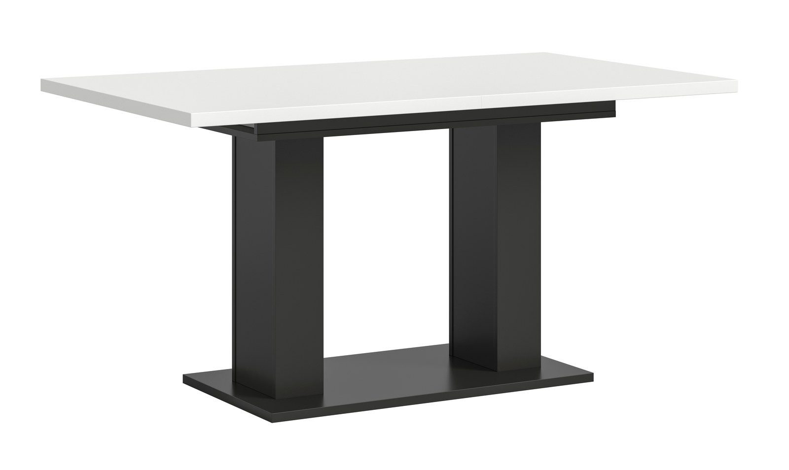 Aileenstore Esstisch OSLO, 150 cm Breite, Weiß, 2-teilig