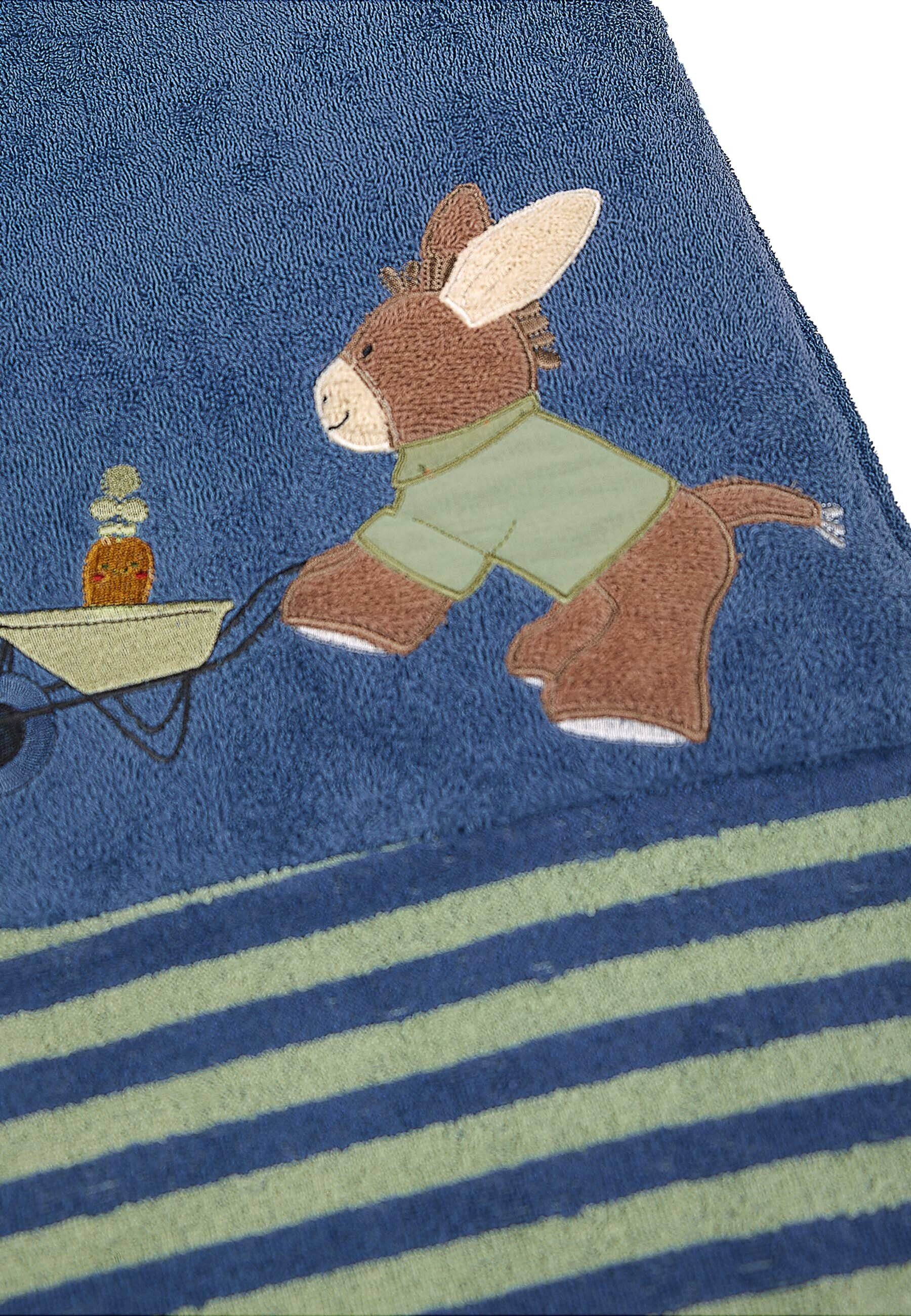 Sterntaler® Wickelauflagenbezug Sterntaler® Wickelauflagenbezug ESEL Emmilius (1-tlg), Wickelauflagenbezug aus Frottee für Wickelauflagen mit Maß 85 x 72 cm.