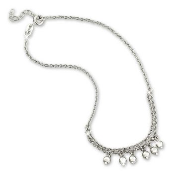 SilberDream Fußkette mit Anhänger SilberDream Damen Fußkette Dangle, Damen Fußkette Dangle aus 925 Sterling Silber, Farbe: silber