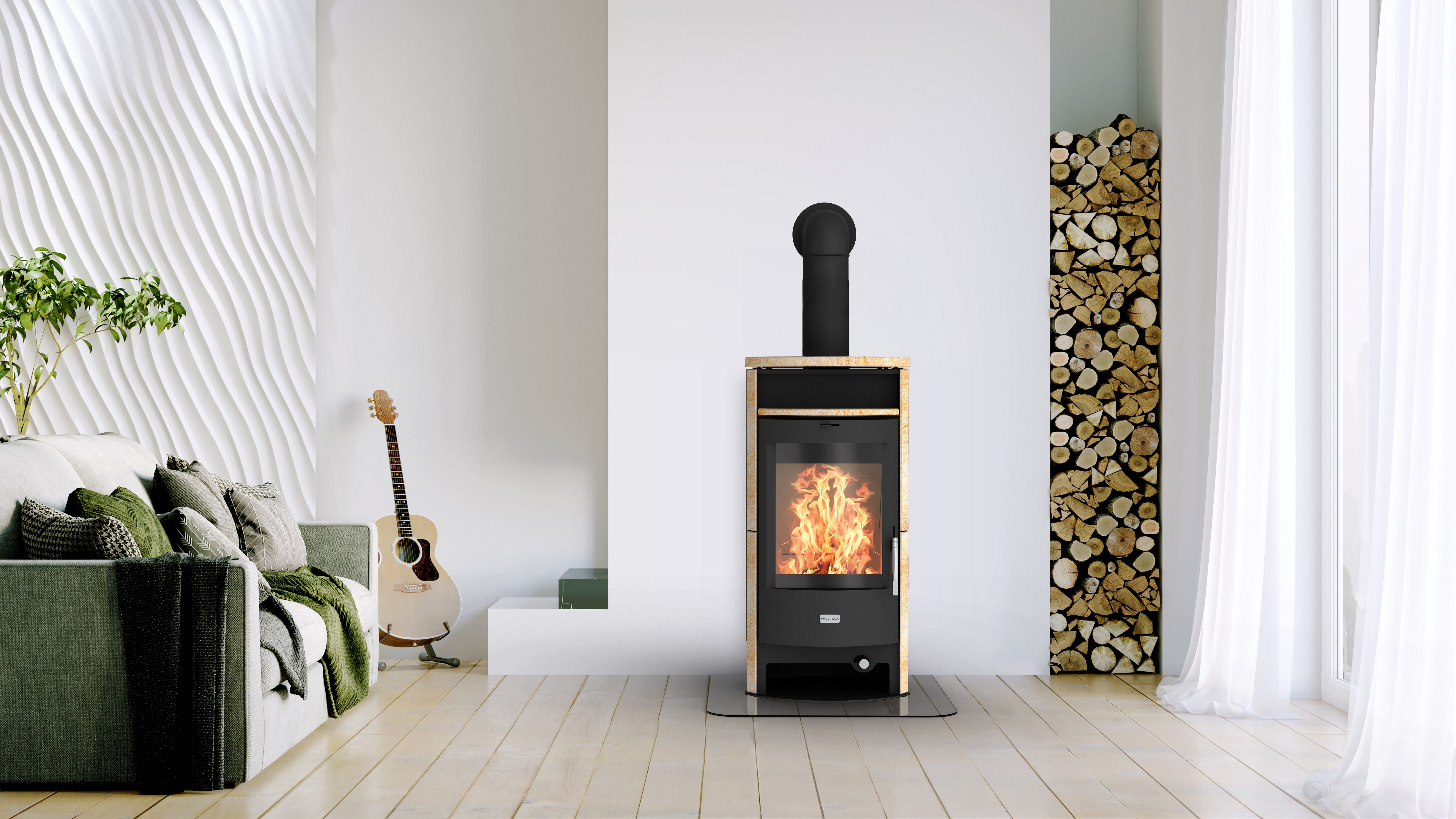 Fireplace Kaminofen Parma Sandstein, 6 kW, günstig online kaufen