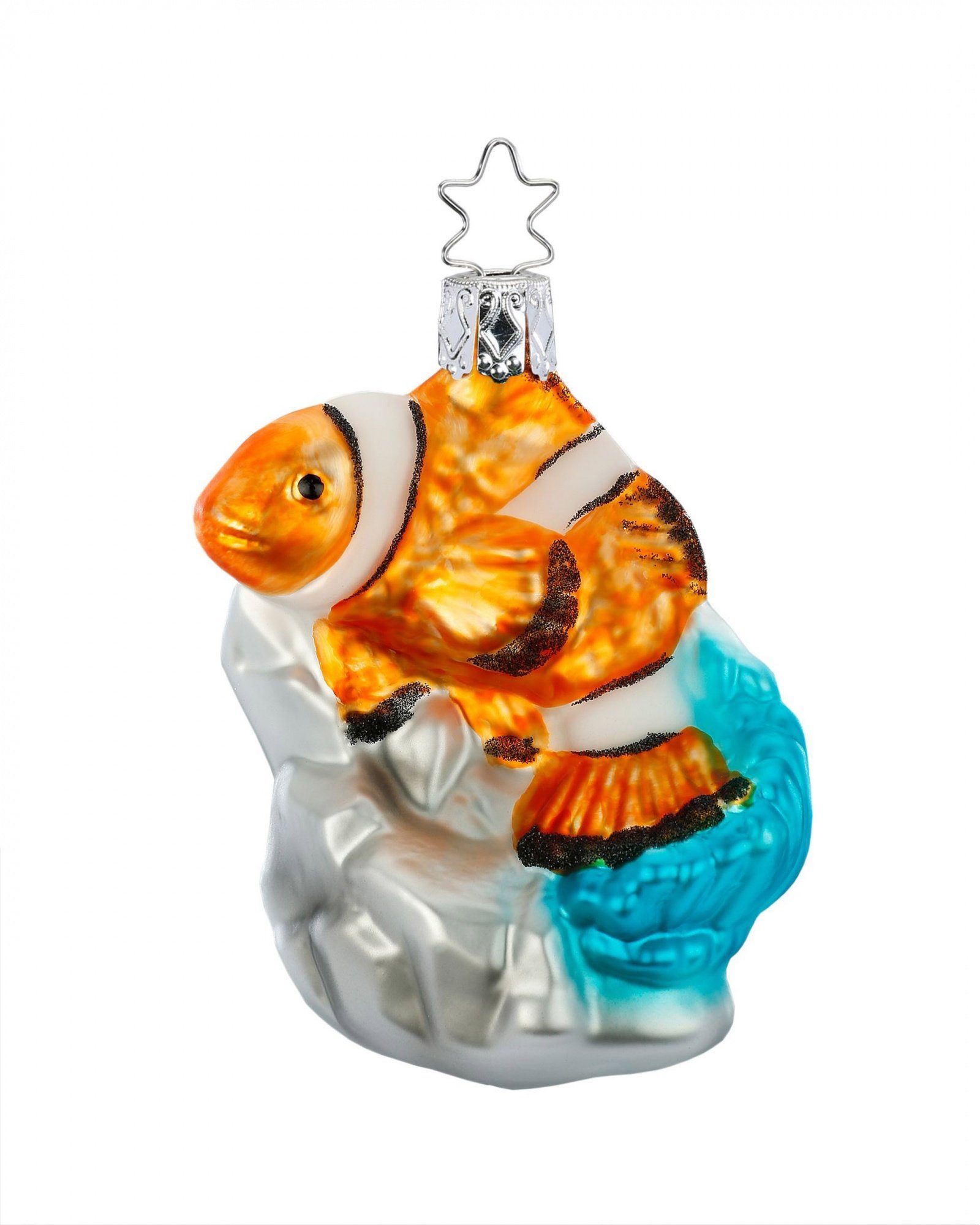 Christbaumschmuck Stenekrönchen Inge-Glas INGE-GLAS® "Clownfisch", Inge Christbaumanhänger Glas