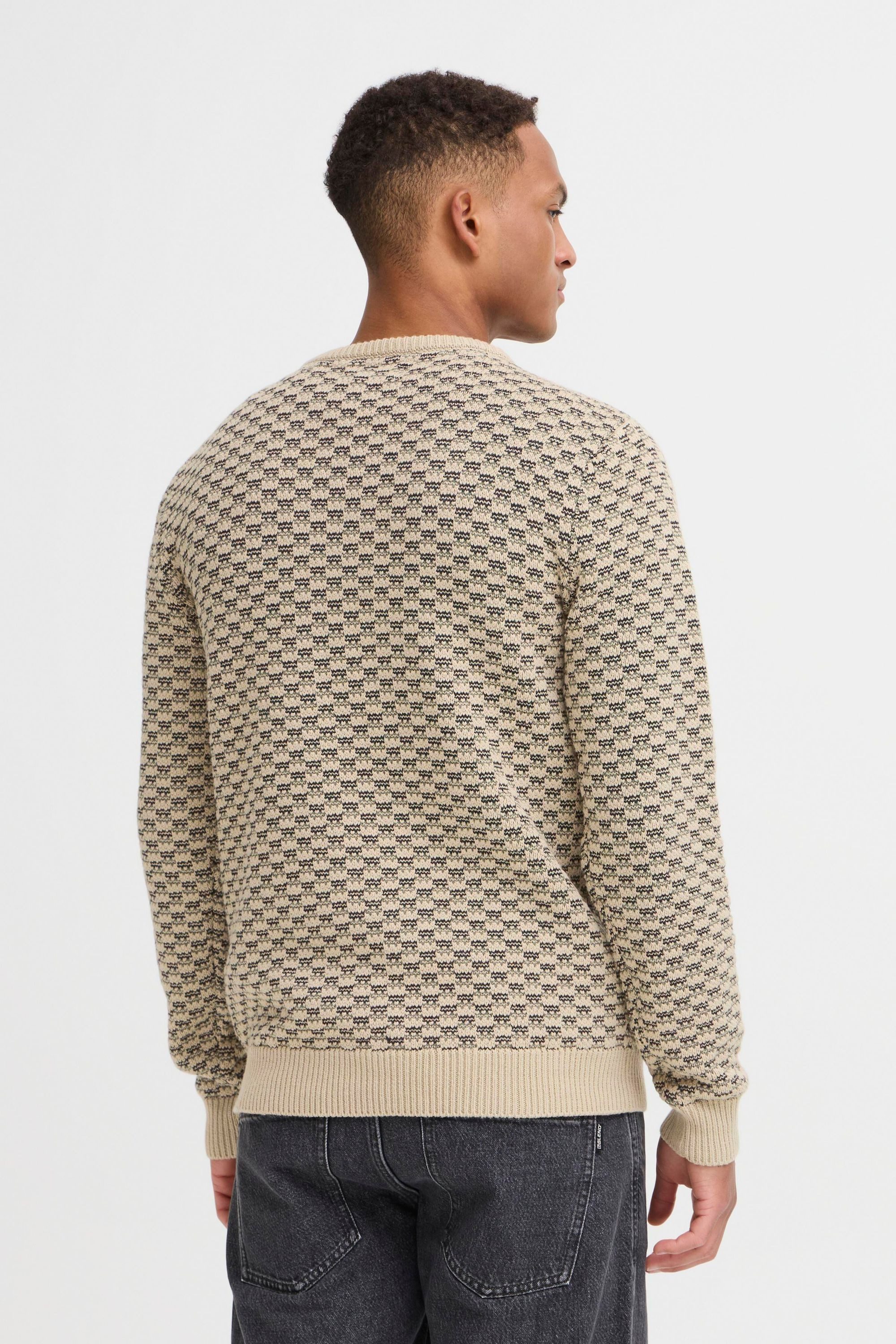 Blend Strickpullover BHBalen Klassischer Grobstrickpullover mit Zopfmuster