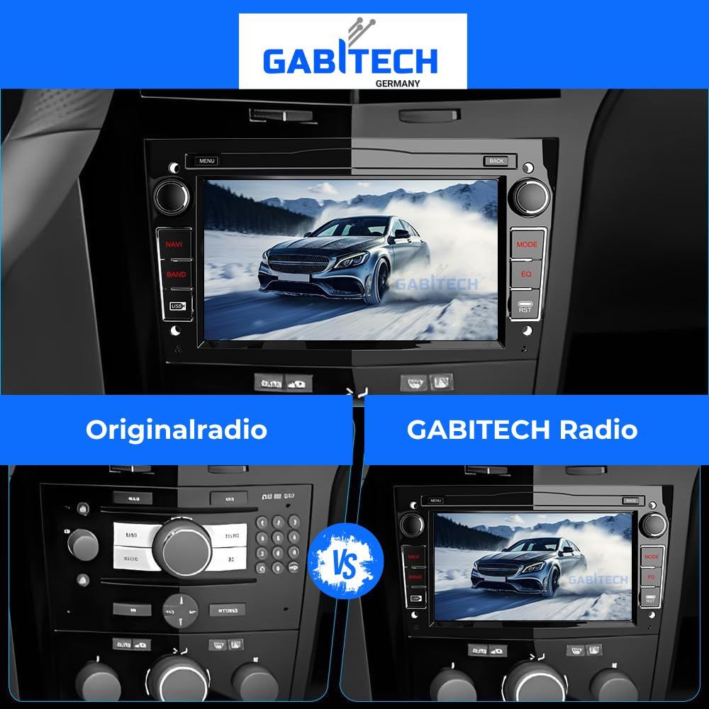 GABITECH 7" Autoradio für Opel Corsa Antara Astra Vectra Signum Zafira Meriva Autoradio (FM / AM-Radio, RDS, DAB+ Optional, Android 13 Drahtlos Carplay und Android Auto. 4GB RAM 64GB ROM 8-Core)