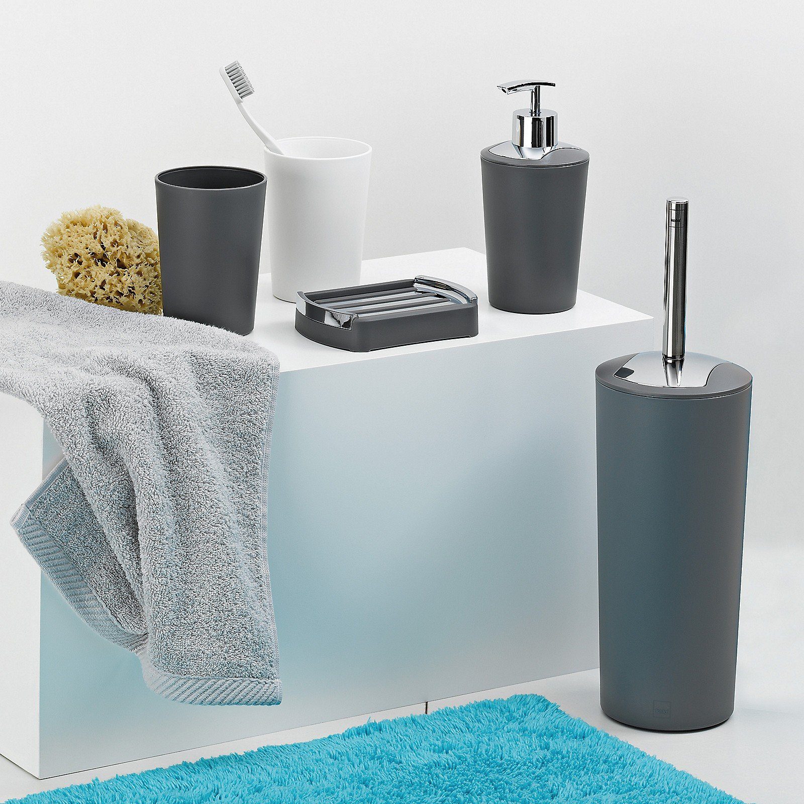 kela WC-Garnitur Marta, Mattoptik, austauschbarer Bürstenkopf günstig online kaufen