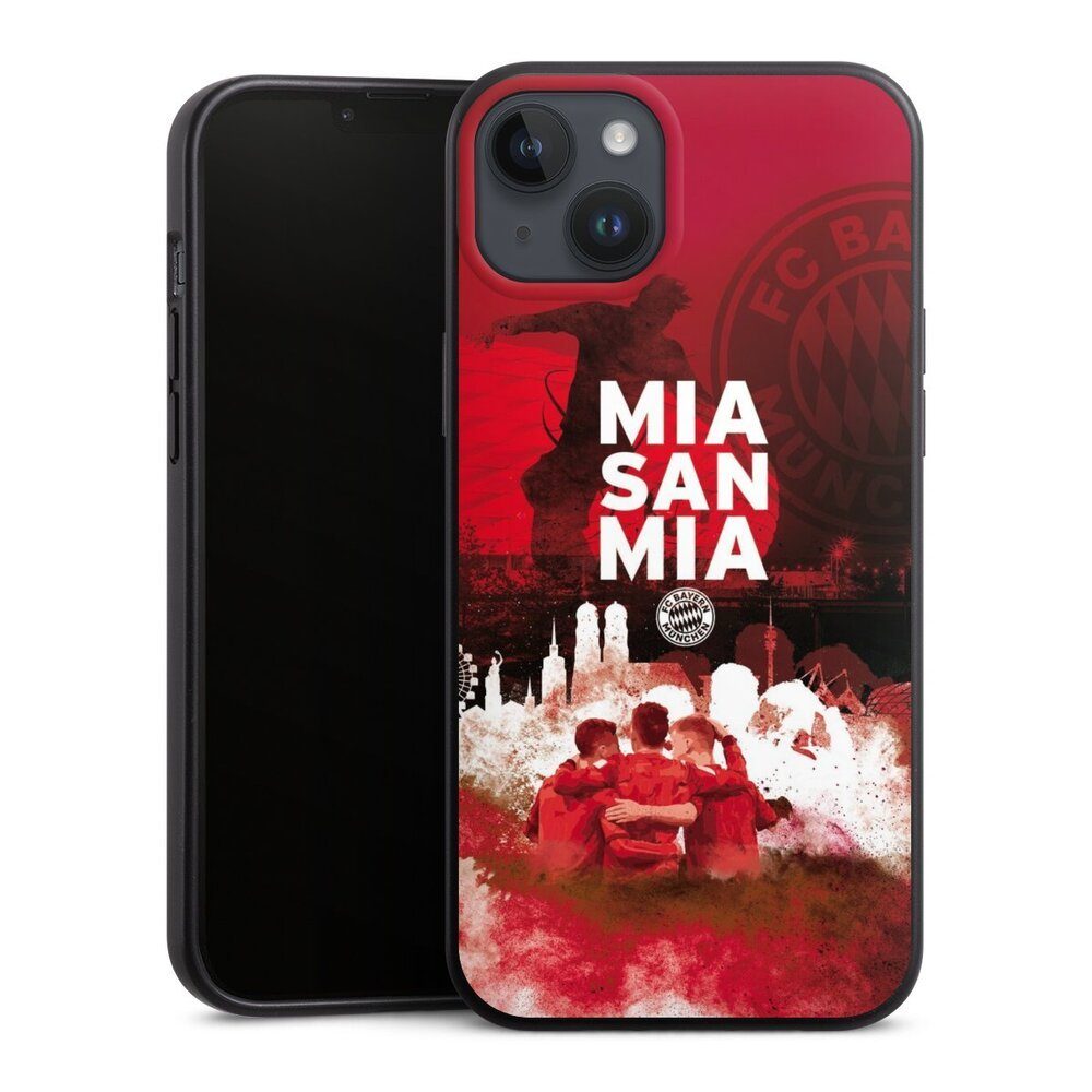 DeinDesign Handyhülle FCB Mia San Mia FC Bayern München FCB - MIA SAN MIA, Apple iPhone 15 Plus Organic Case Bio Hülle Эко-товарe Handyhülle