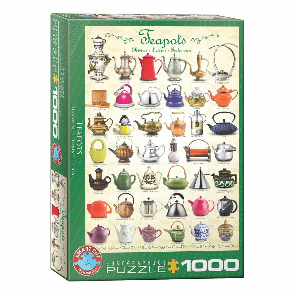 Teekannen, 1000 Puzzle Puzzleteile EUROGRAPHICS