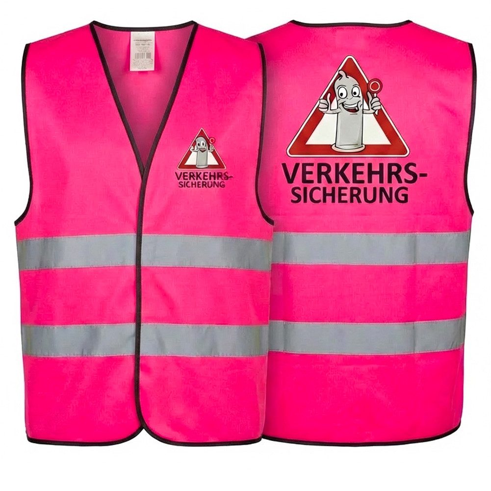 Goldschmidt Kostüme Kostüm Weste Verkehrssicherung pink günstig online kaufen