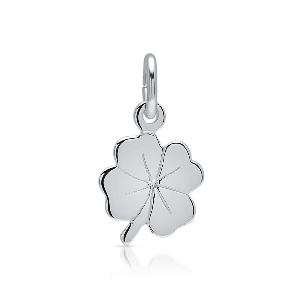 Unique Kettenanhänger Glücksbringer Anhänger Kleeblatt 925er Silber SP0388