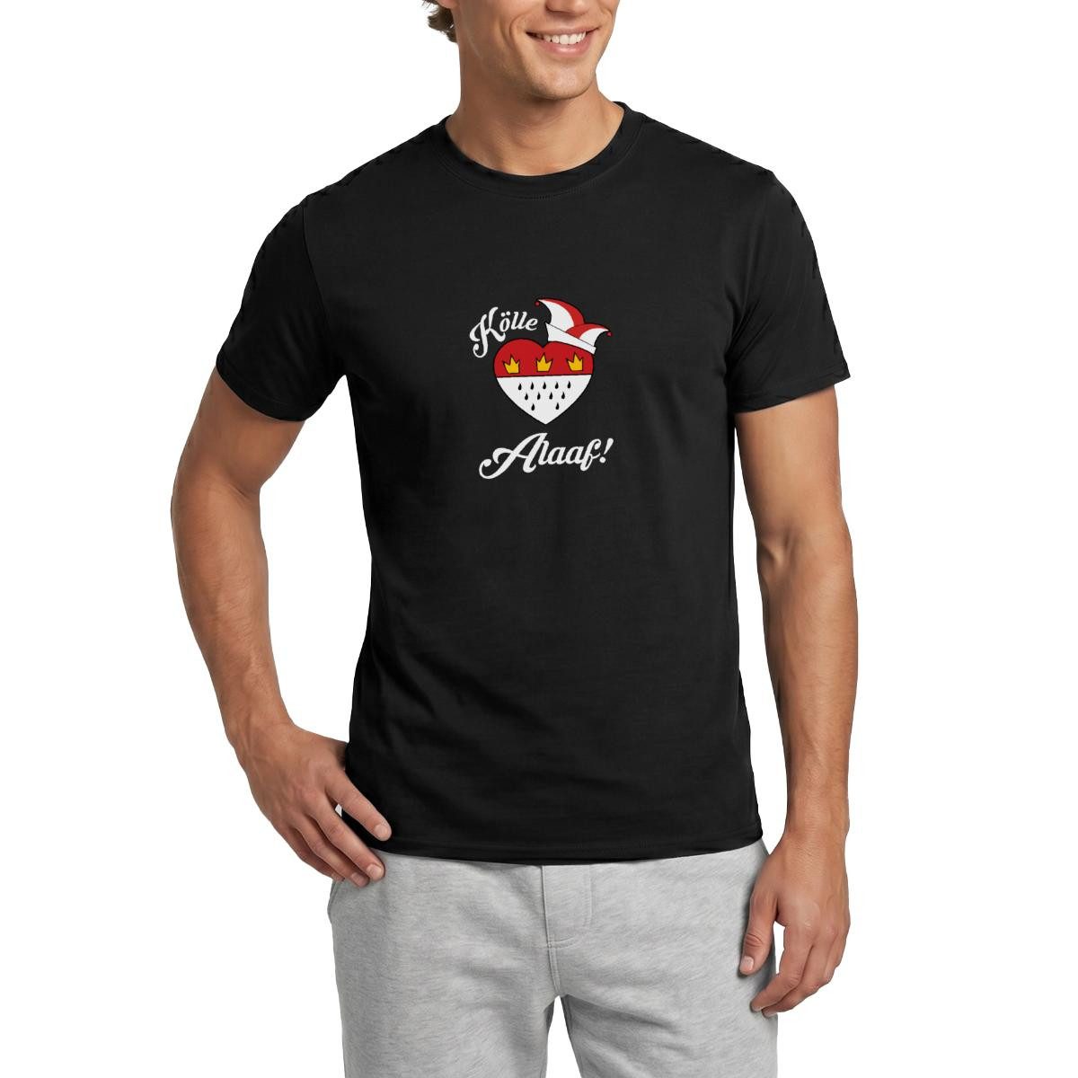 Spreadshirt T-Shirt Kölle Alaaf Herz-Wappen Kostüm Für Karneval Männer T-Shirt (1-tlg)